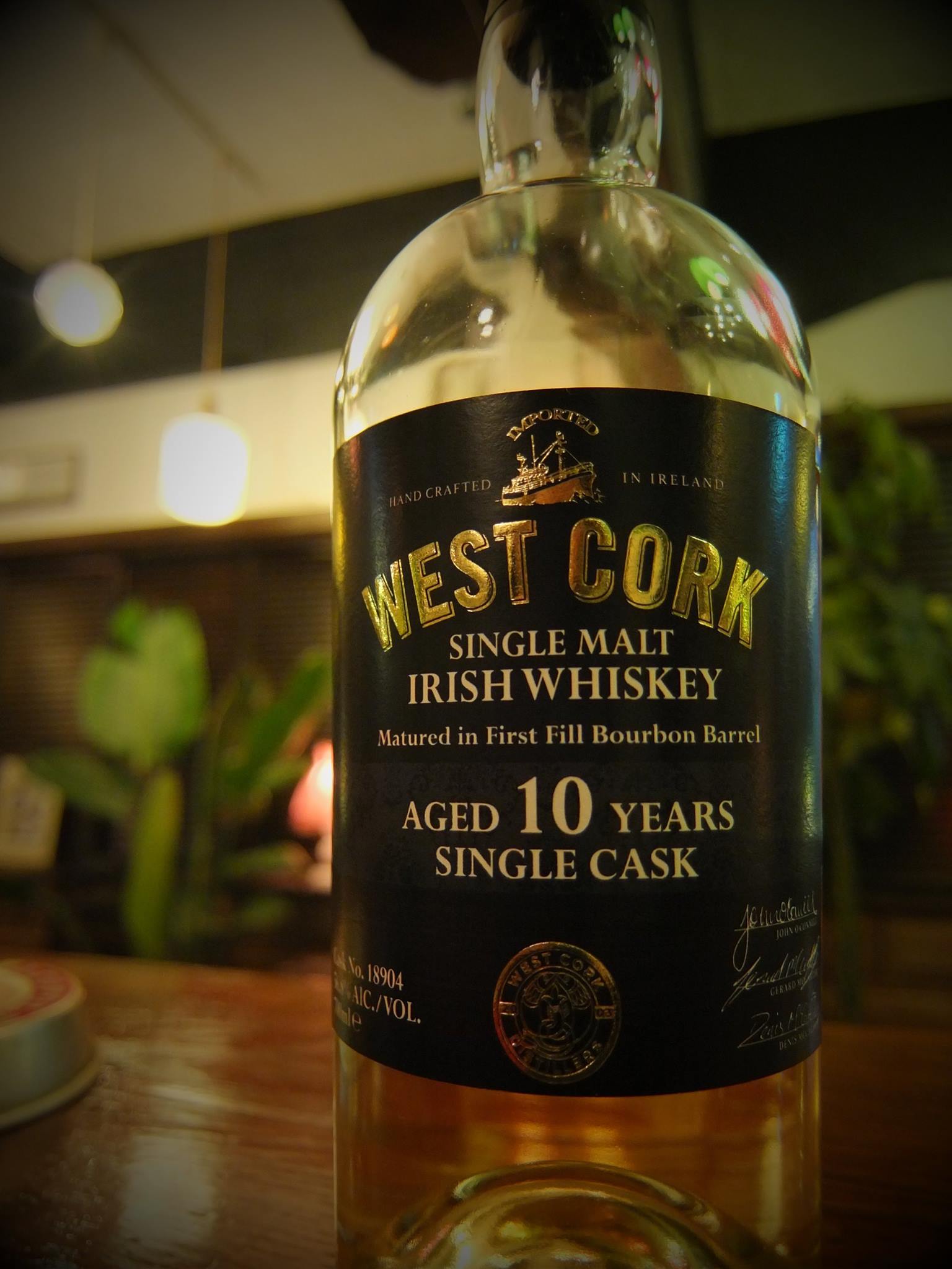 WEST CORK 10年 シングルモルトウイスキー 700ml 40% RoughroLL - 