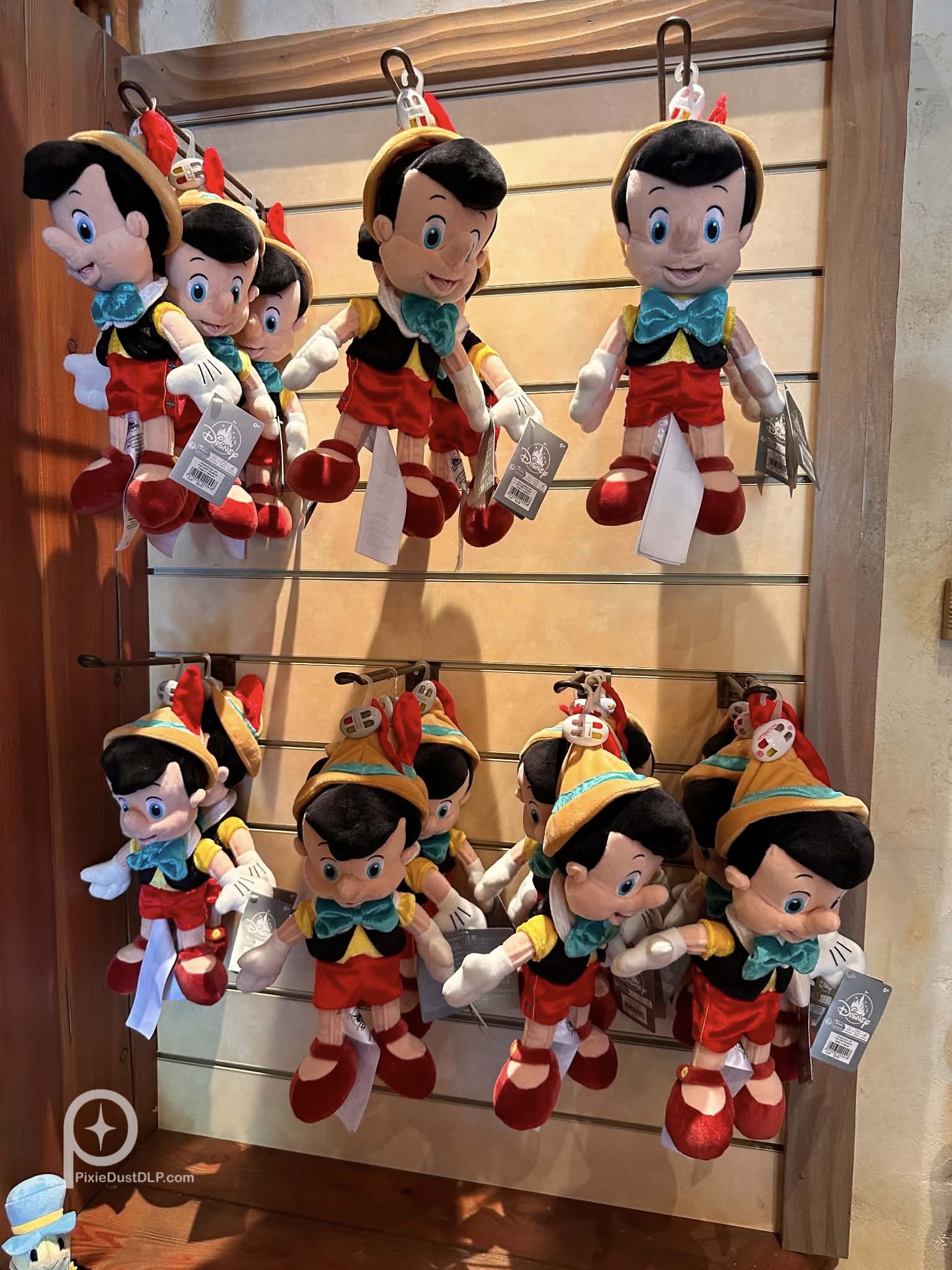 Pinocchio plushies restocked at La Bottega di Geppetto