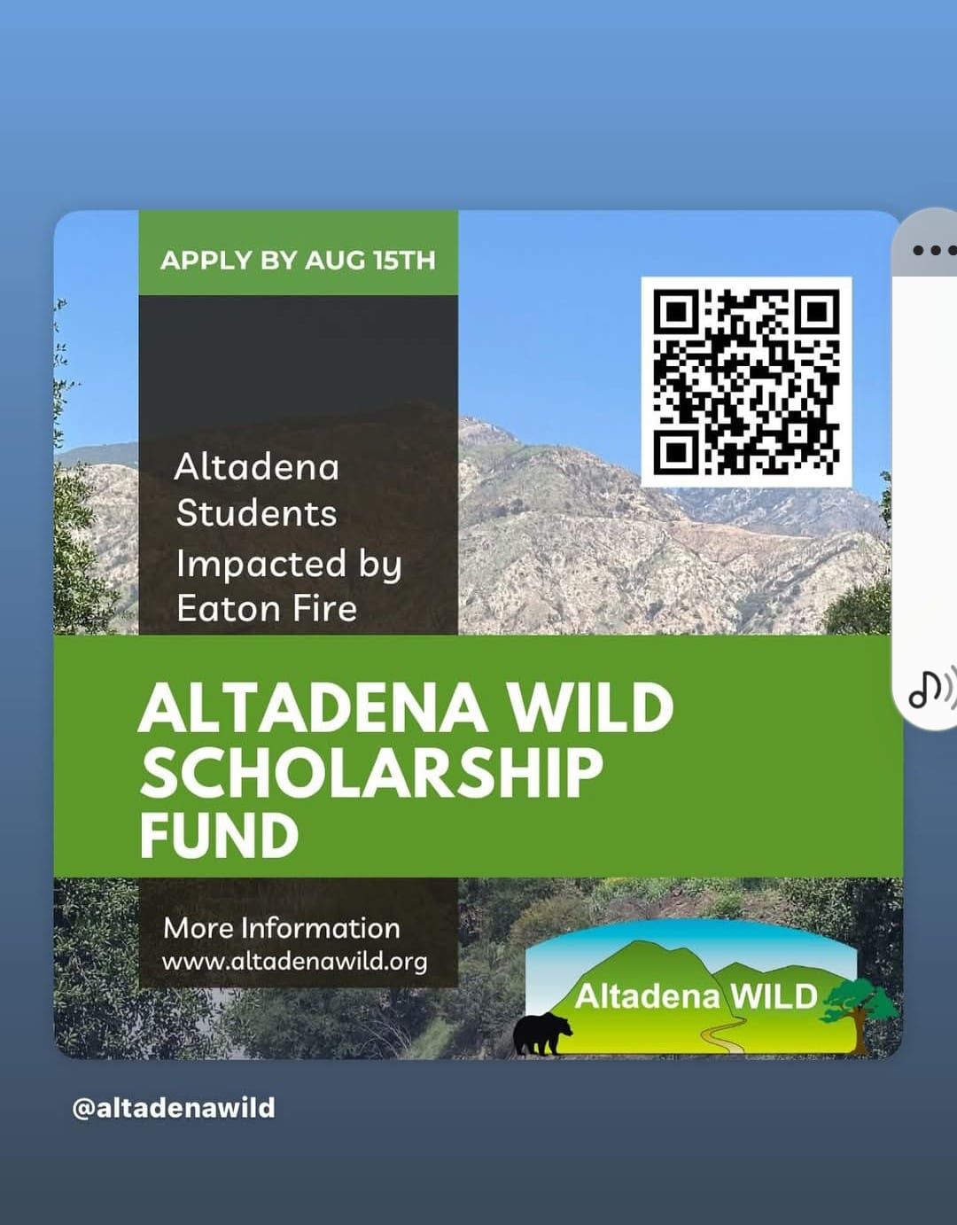 Altadena Wild Scholarship Fund We... - What's Up In Altadena | Facebook