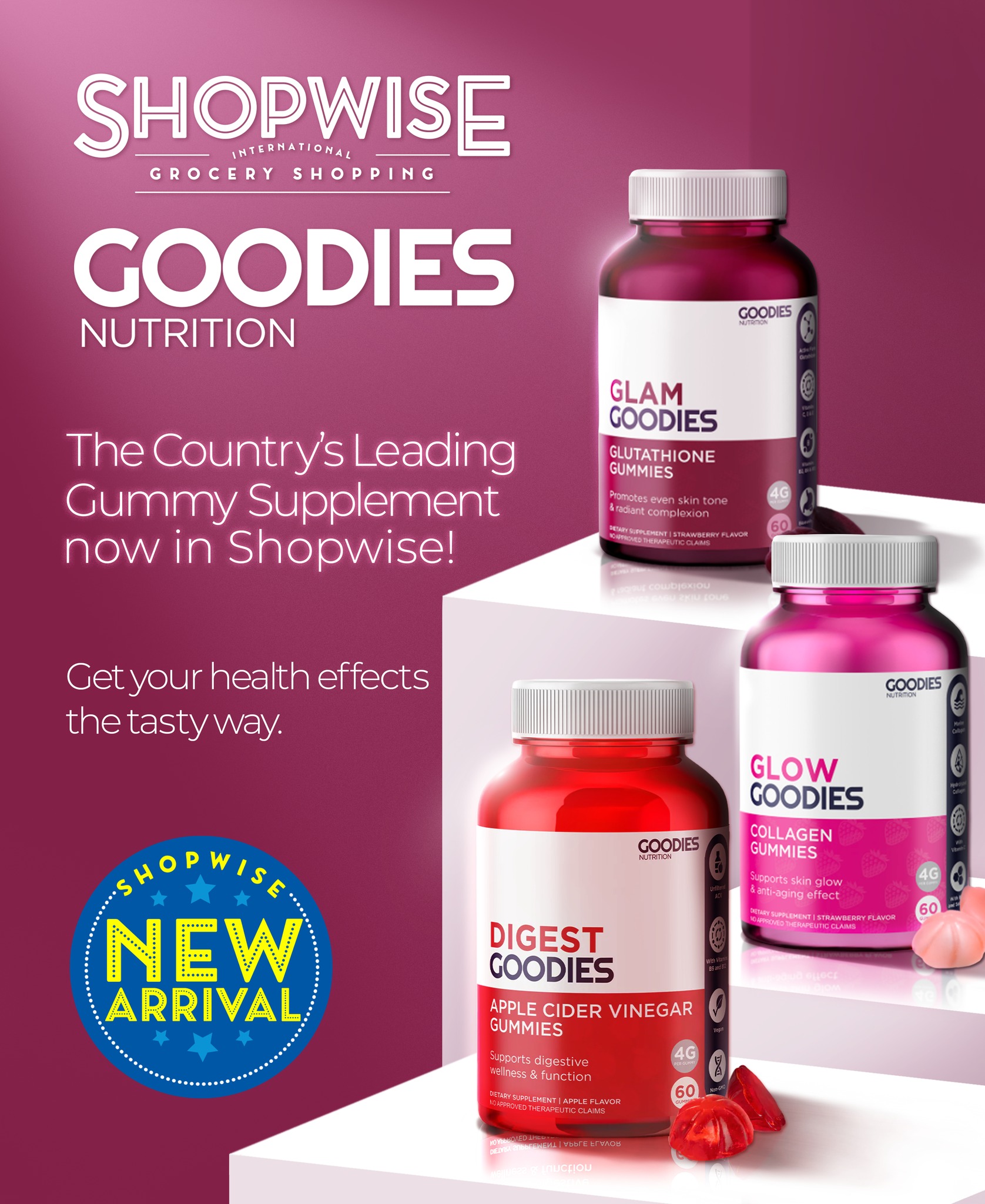 bulletproof glutathione taste A new kind of goodie has arrived at Shopwise! 💙 Meet Goodies Nutrition, the country's leading gummy supplement, now available at Shopwise! From Glam Goodies Gummies to Glow Goodies Collagen Gummies Want to try peptides سيروم لتنعيم البشرة Select a Pack:Pack of 1