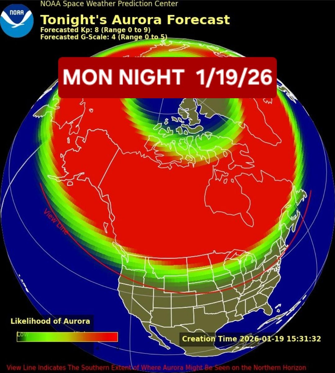 Melanie - 🚨Aurora ALERT! SEVERE G4 Geomagnetic Storm Watch has been ...