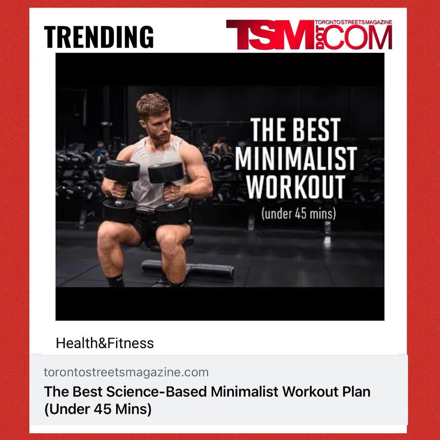 416StreetMag - The Best Science-Based Minimalist Workout... | Facebook