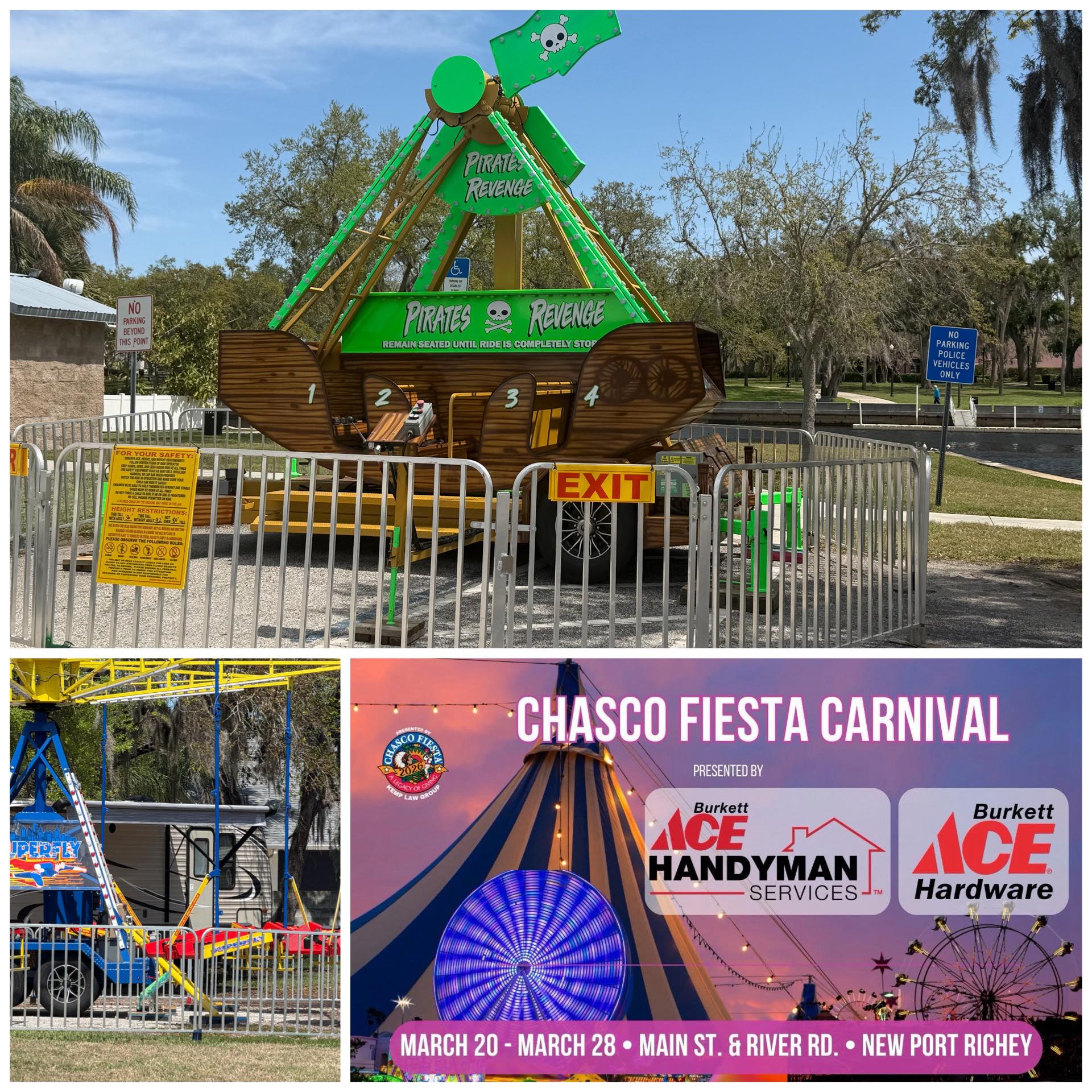CHASCO FIESTA CARNIVAL: The rides are starting to arrive for the 