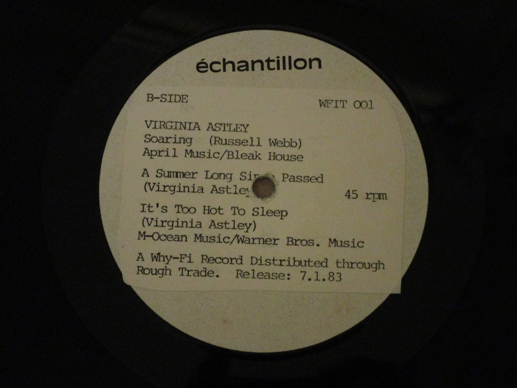 Virginia Astley - From Gardens Where We Feel Secure 1983 , Rough Trade