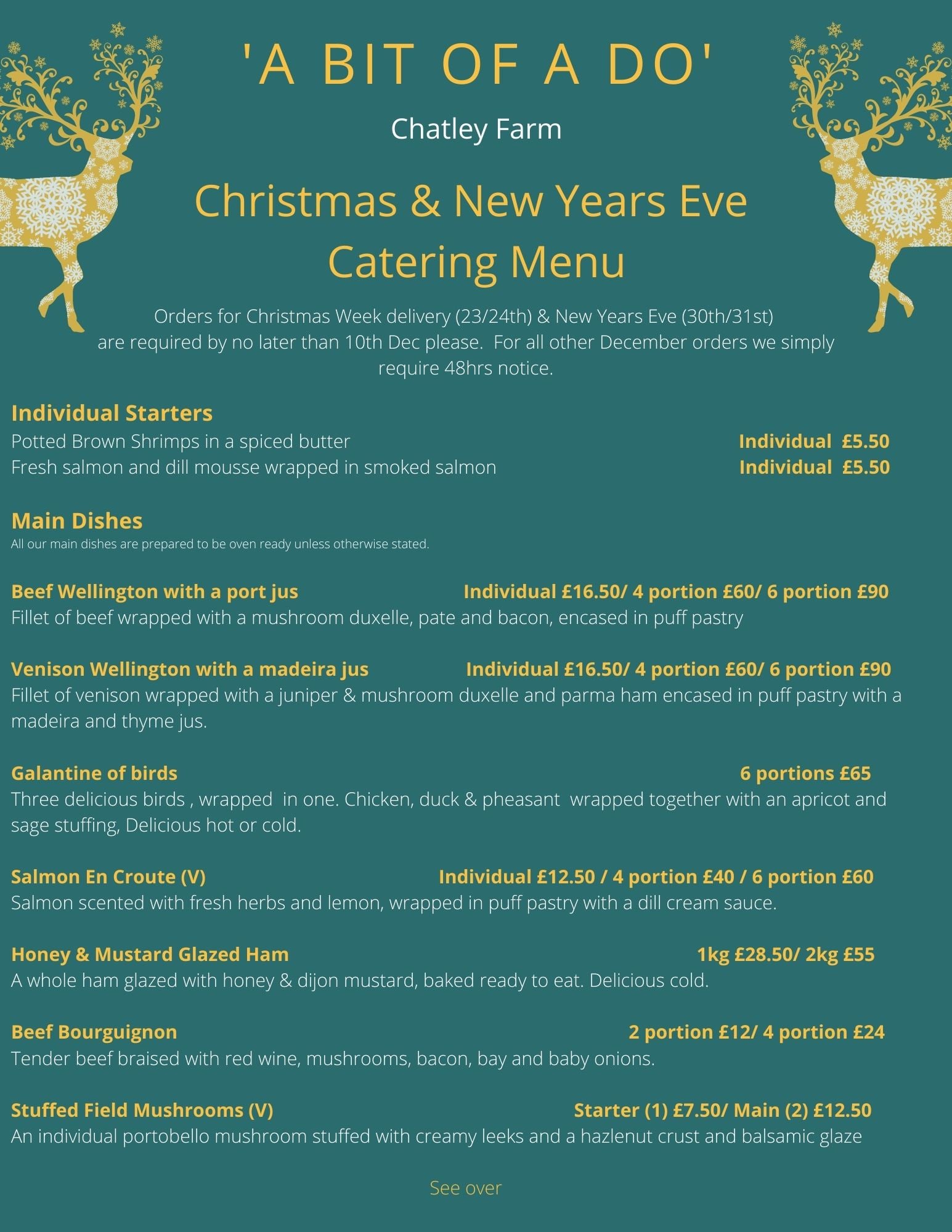 Chatley Farm - The A Bit Of A Do Christmas order book is...