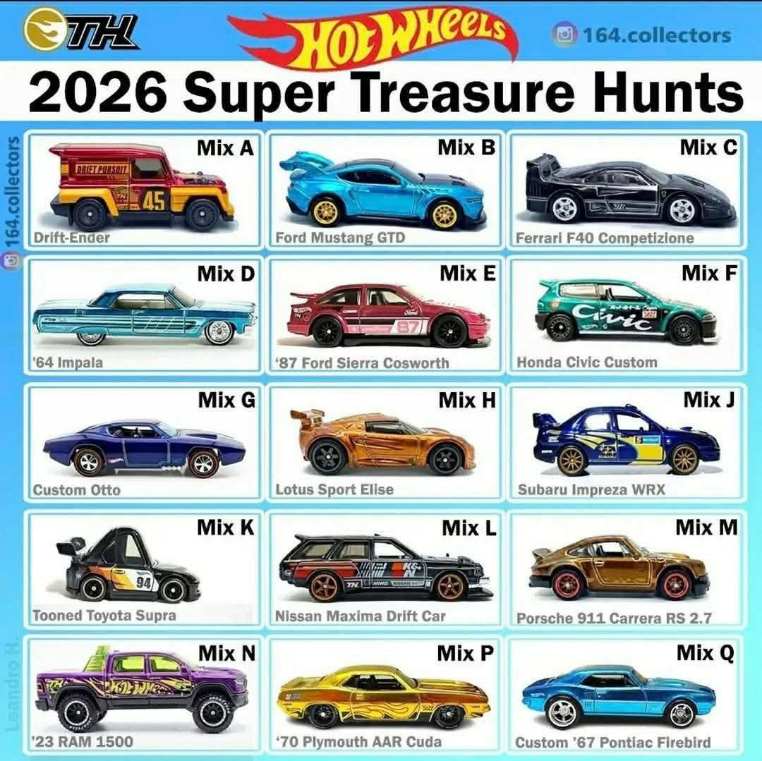🚨SNEAK PEEK🚨 Hot Wheels Super Treasure Hunt 2026 - Q Case 💥 '70