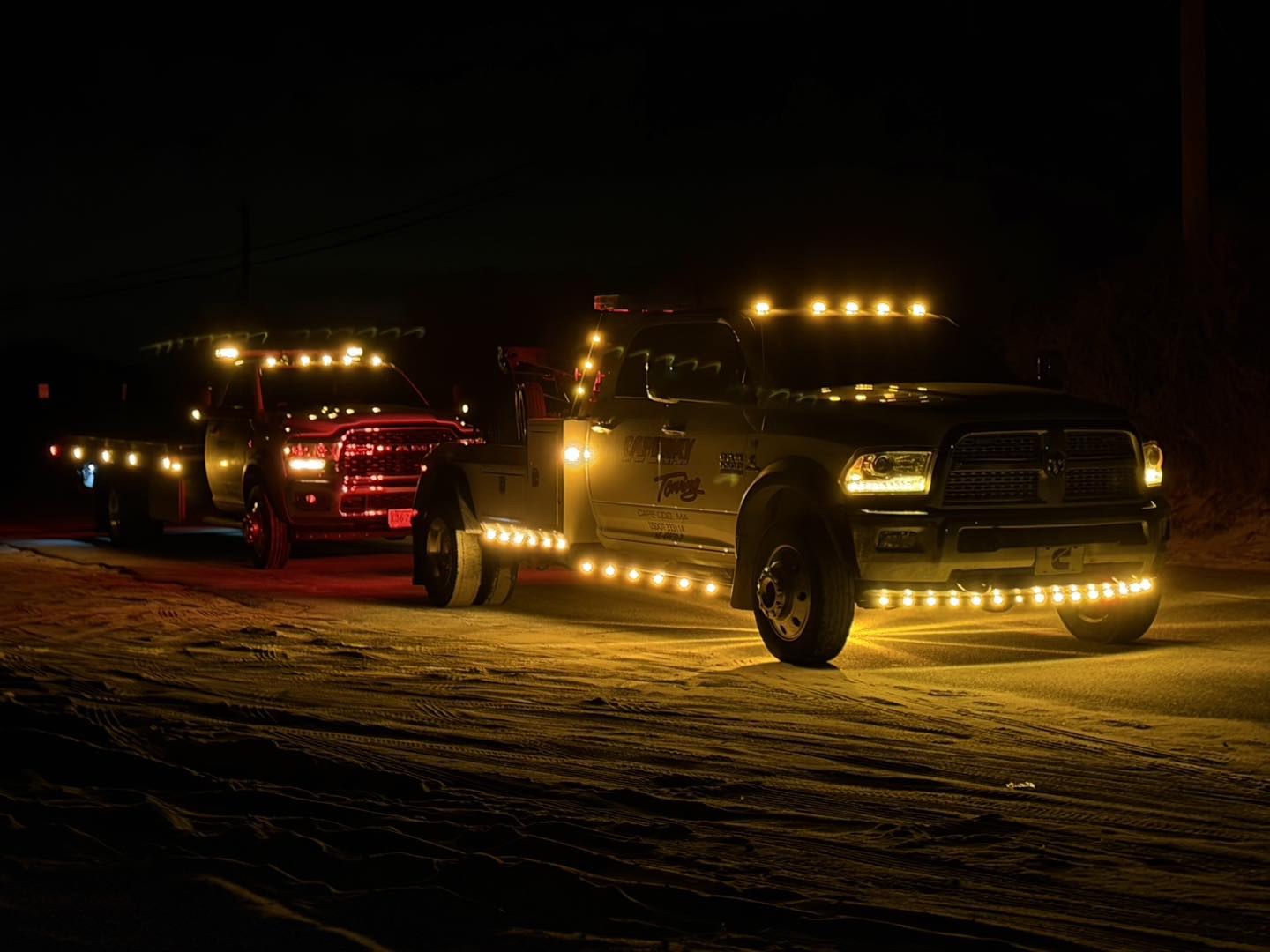 Capeway - Truck 62 and Truck 63 working together last night on a ...