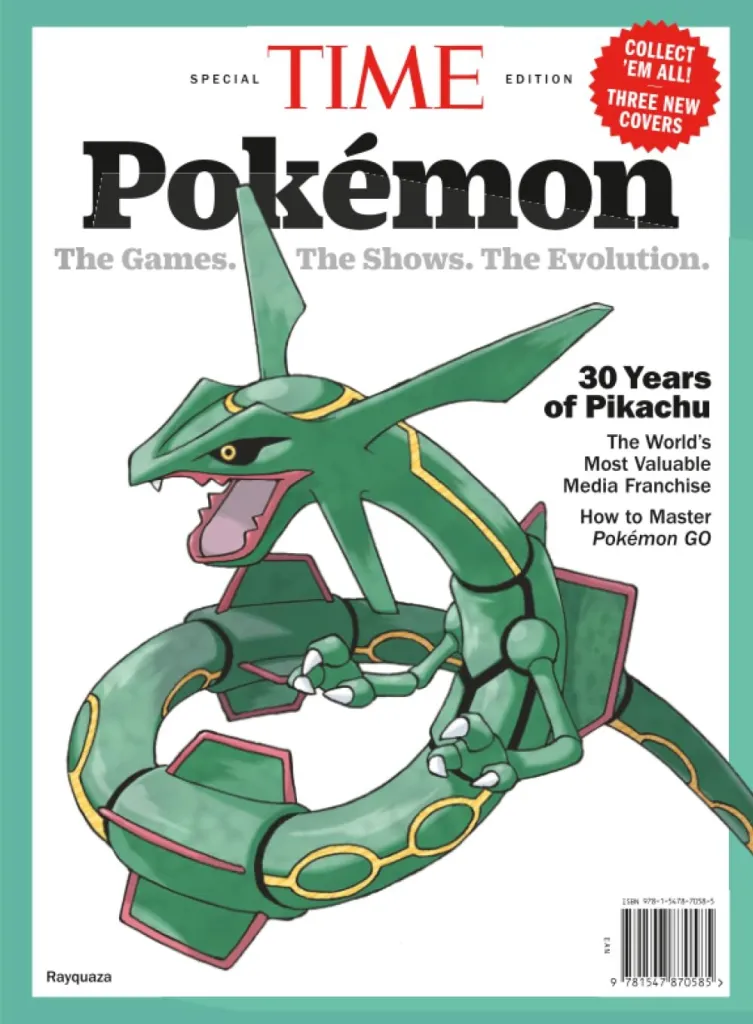 Time Magazine has published three different covers for Pokémon's