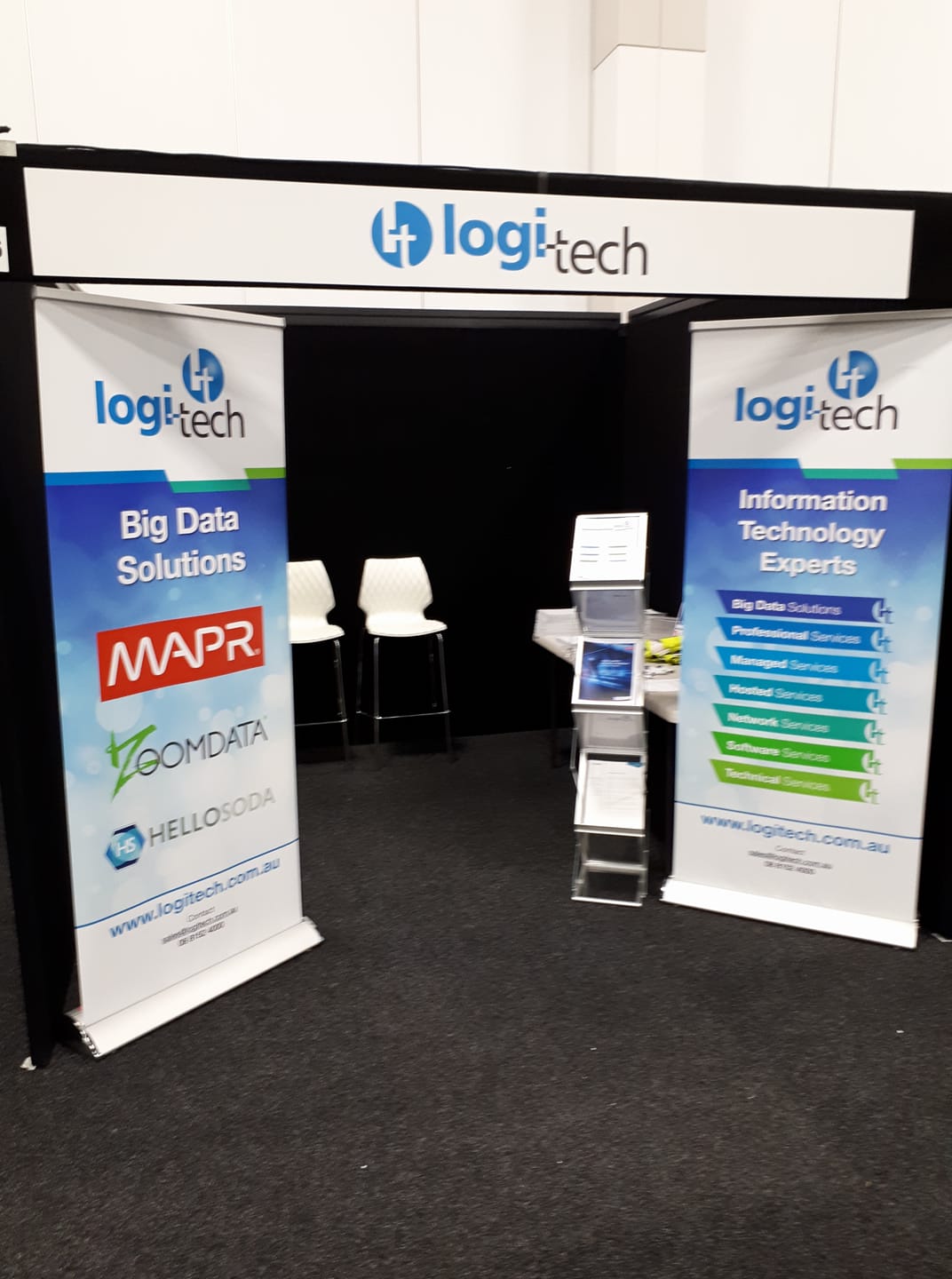 Our stall all set up and ready to go... - Logi-Tech Pty Ltd
