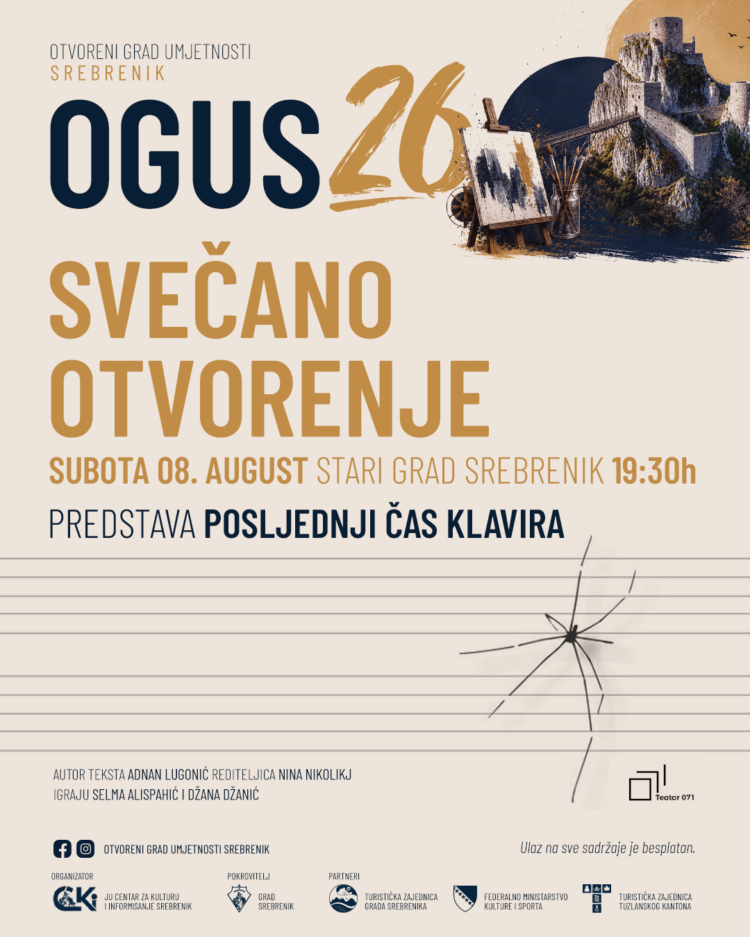 Srebrenik otvoreni grad umjetnosti 2026