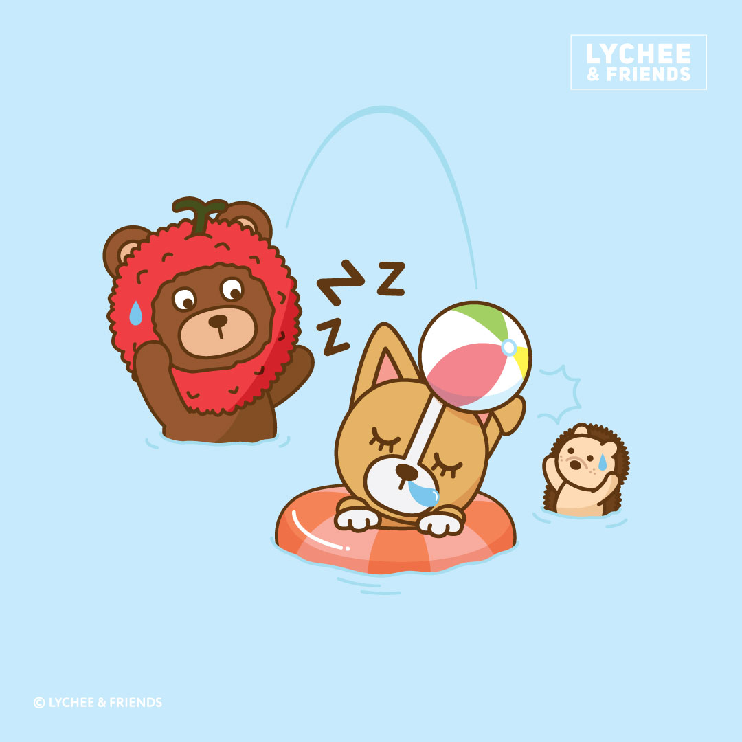 맨날 자고 있는 @친구소환! 🏖️🙈 Tag your friend who... - LYCHEE & FRIENDS | Facebook