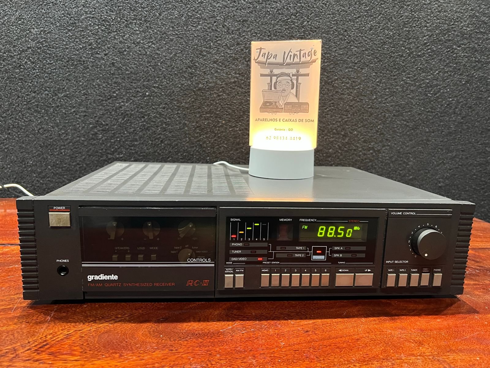 Raro Receiver Gradiente Quartz Synthesized Tuner Amplifier RC-II (Linha ...