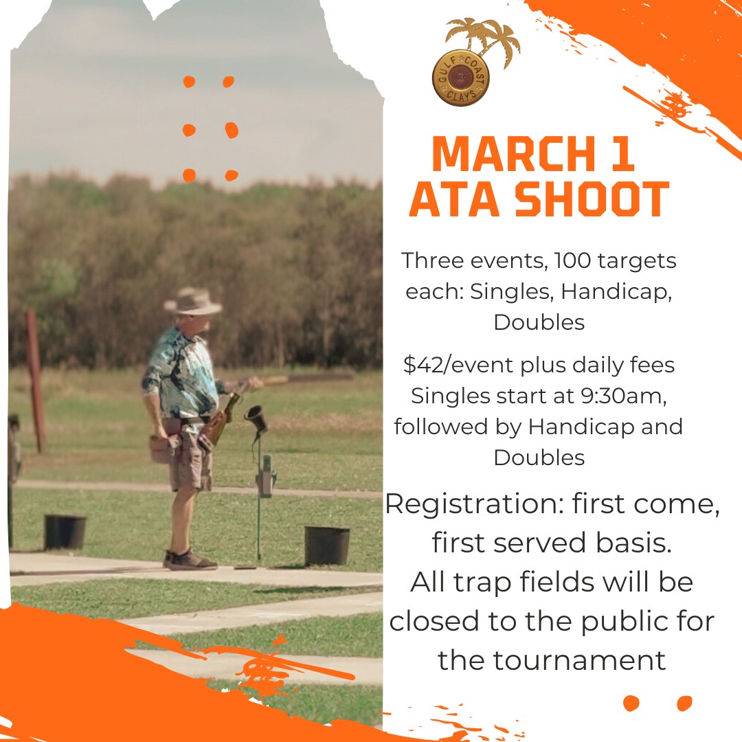 Our monthly ATA tournament is tomorrow!... - Gulf Coast Clays | Facebook