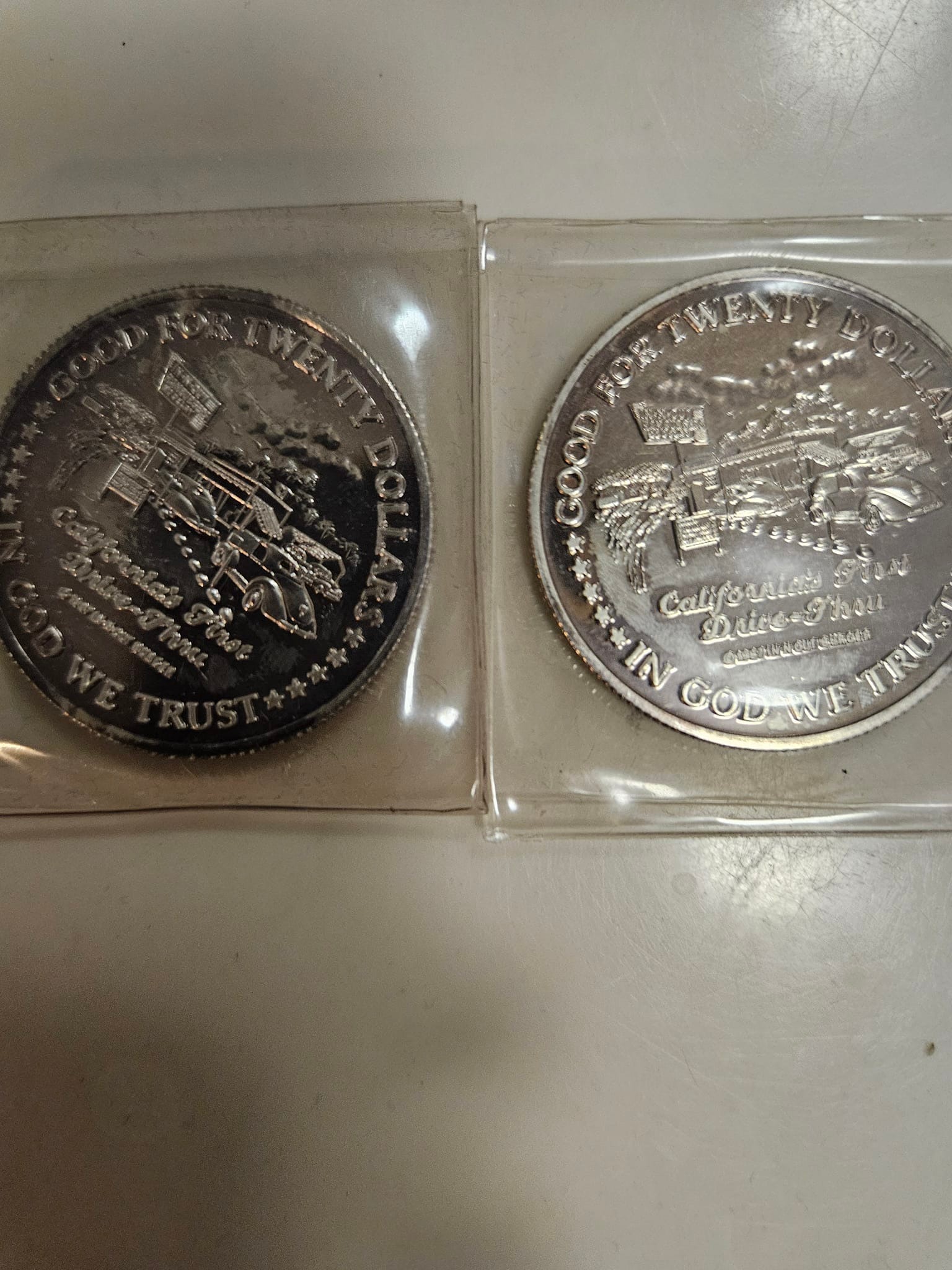 Vintage In-N-Out Burger coins found