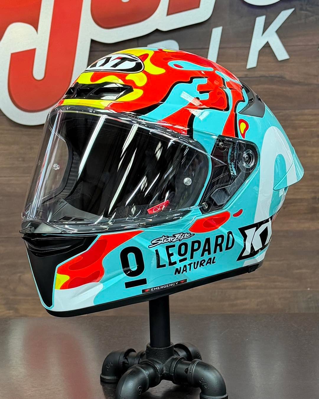 Kyt TT-Revo Leopard Aragon helmet for sale