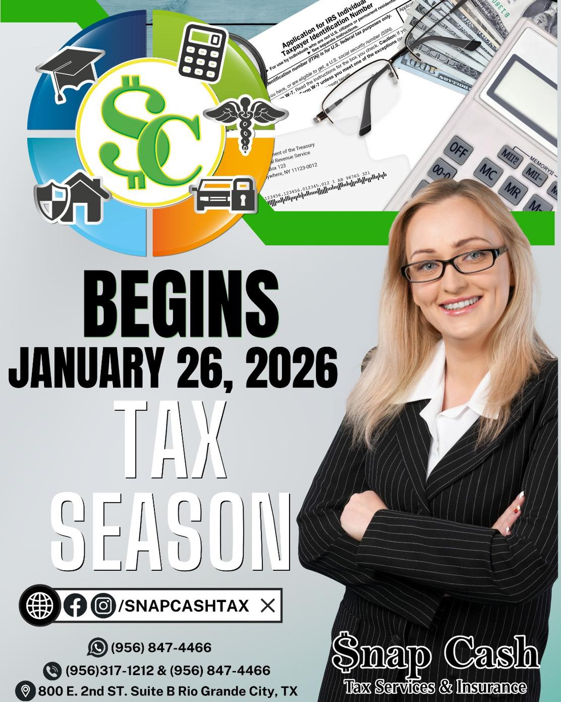 Snap Cash Tax Services & Insurance | Rio Grande City TX