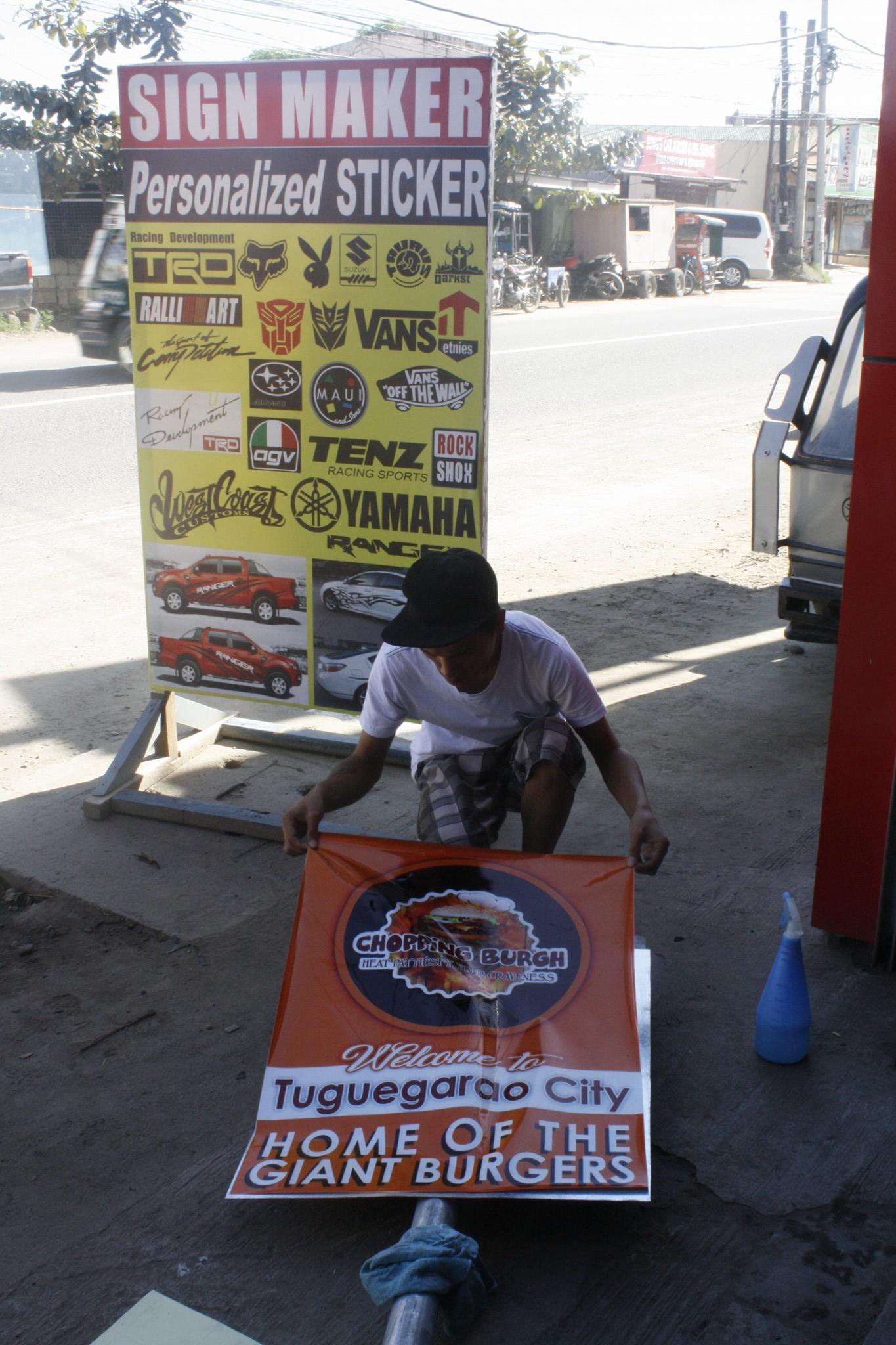 Olma Digital Sticker Printing and Installation | Tuguegarao City