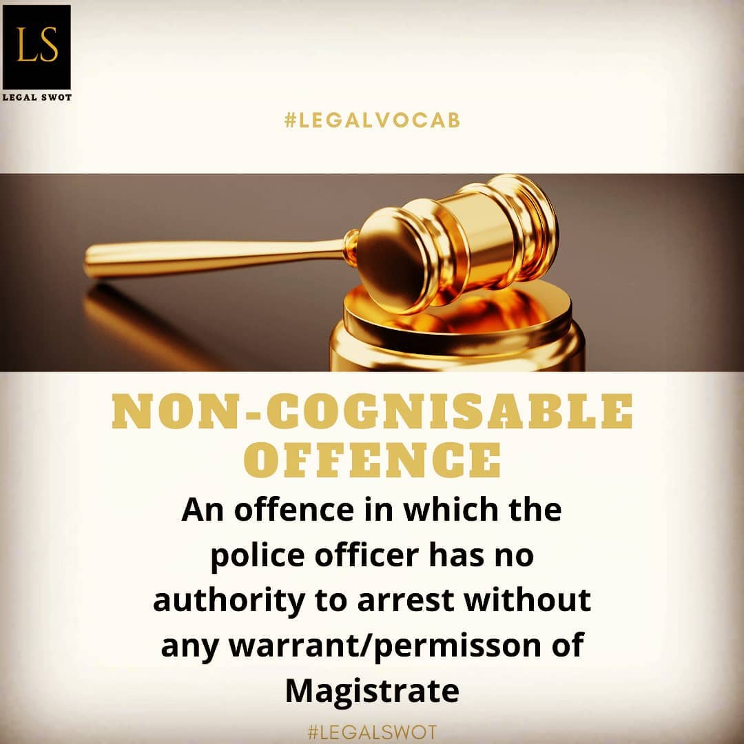 Legal Swot - ️ ️An offence for which the police have no authority to ...