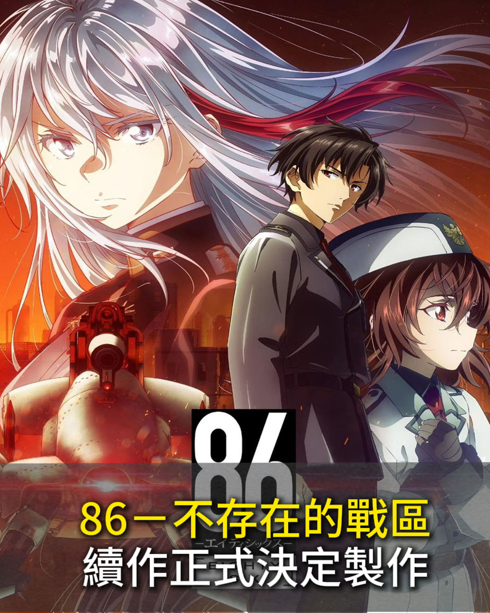 無臉 - 新聞‼ 《86 -Eighty Six-》動畫續作正式決定製作！🎉... | Facebook