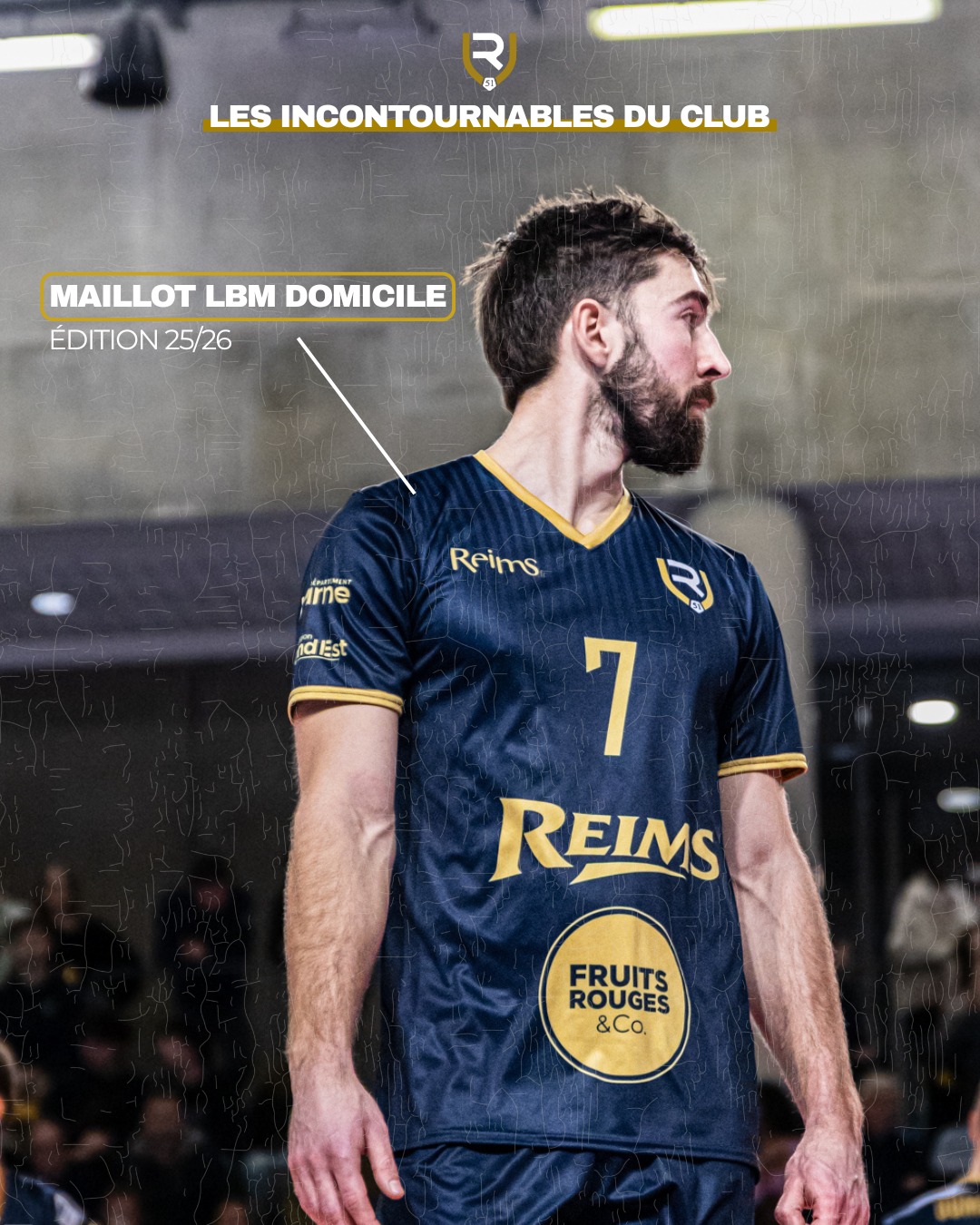 Fanion En Tissu Du Club De Volley De REIMS - Neuf, Support Pour Supporter Ton équipe !
