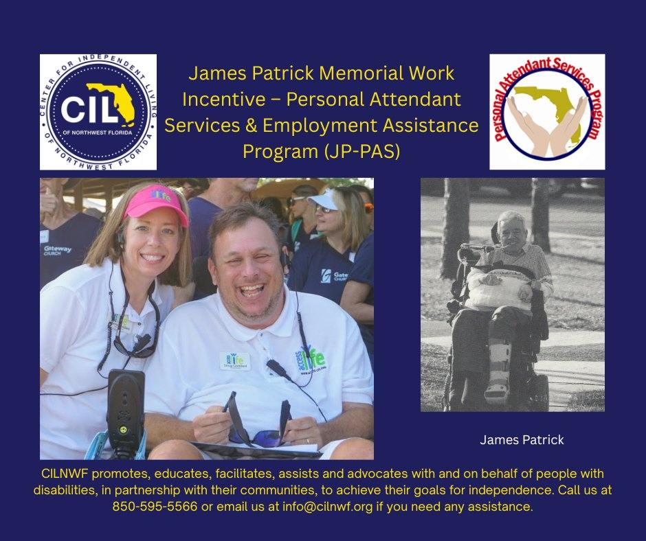 Center - The JP-PAS Program The James Patrick Memorial Work Incentive ...