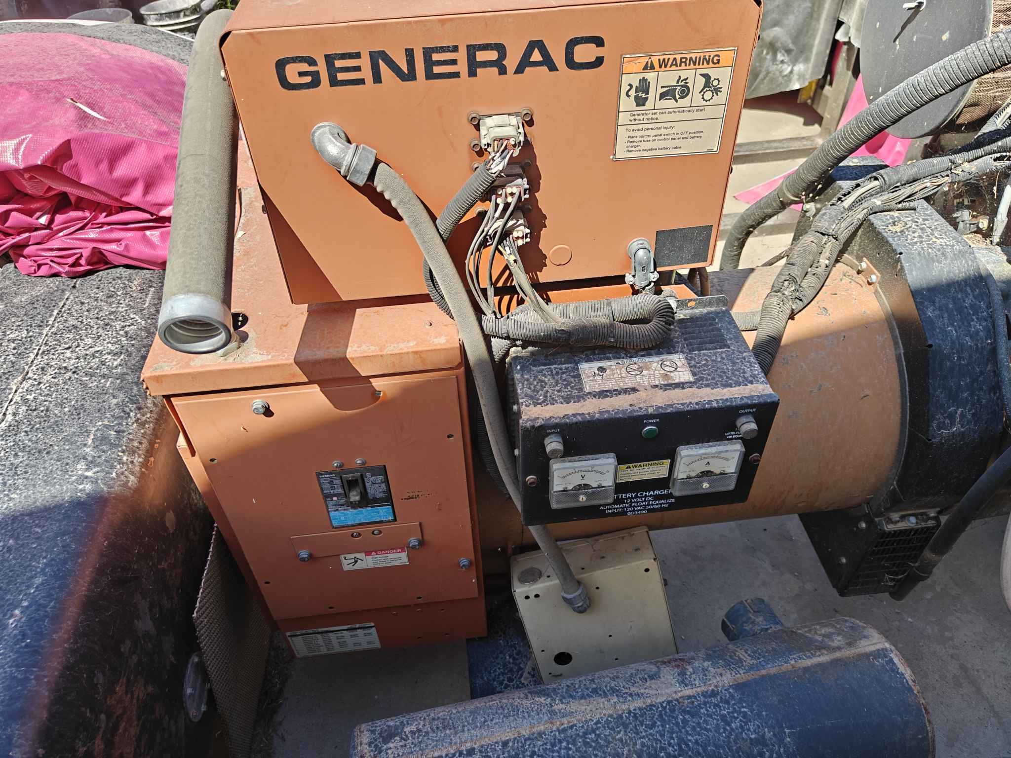 Chevy 8.1 L twin turbo powered generac 125 kw natural gas generator ...