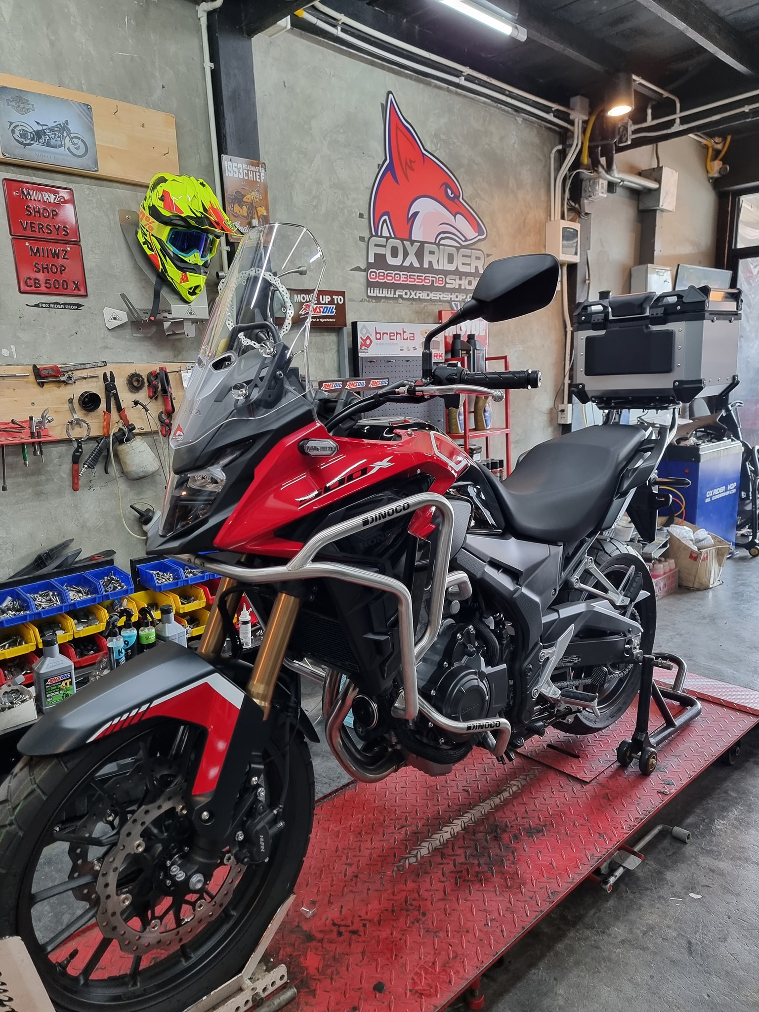 Fox Rider Shop - 🦊 CB500x 🦊 -แคชบาร์สแตนเลส 500X สีเงิน...