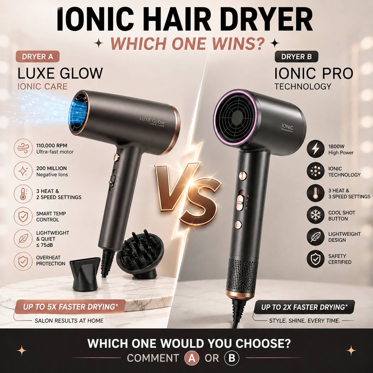 💇‍♀️ Meet the Acerpure Beauty Ionic Hair Dryer and Styler DS744