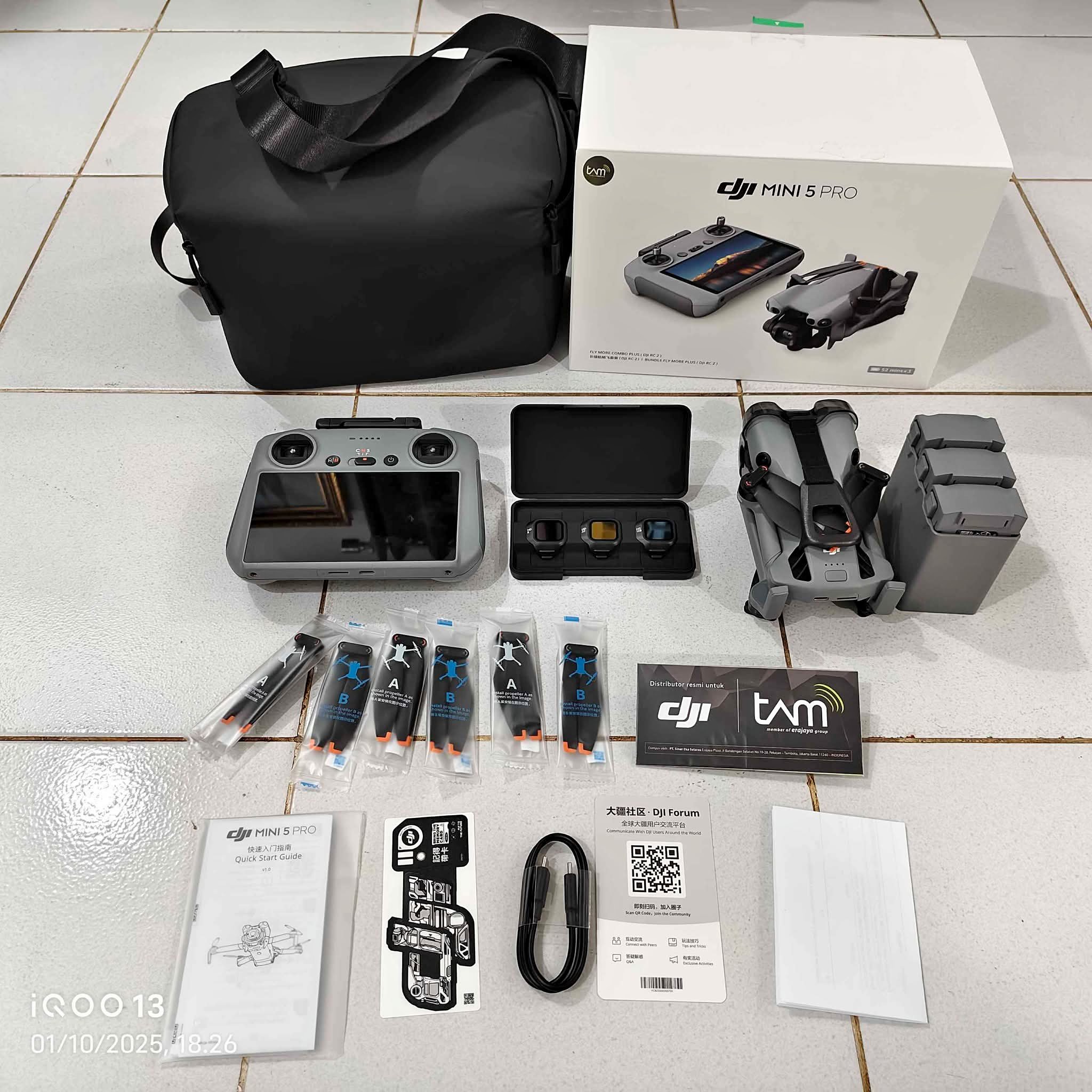 DJI Mini 5 Pro Fly More Combo Plus RC 2 BNOB - Camera Drones ...