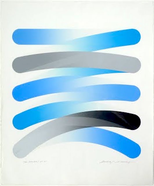 原健 リトグラフ「ストロークス」a.p. An Artist's Proof (A.P.) of 'Strokes-81-21' (a lithograph self