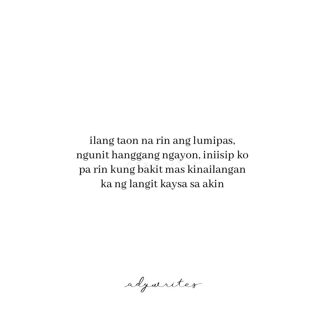 AdyWrites - Ilang taon na rin ang lumipas, ngunit hanggang ngayon ...