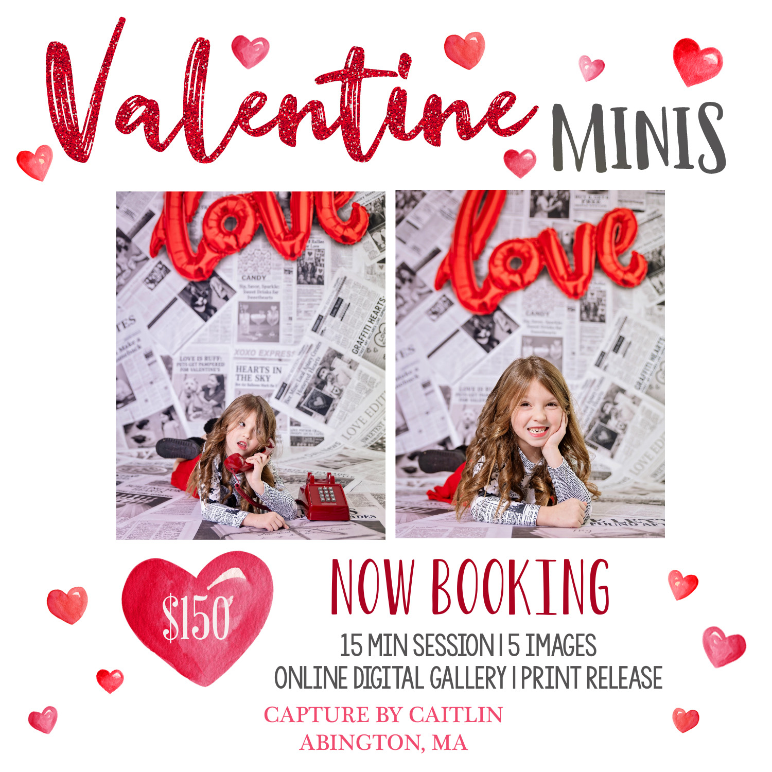 🚨 VALENTINE MINI SESSIONS... - Capture By Caitlin | Facebook