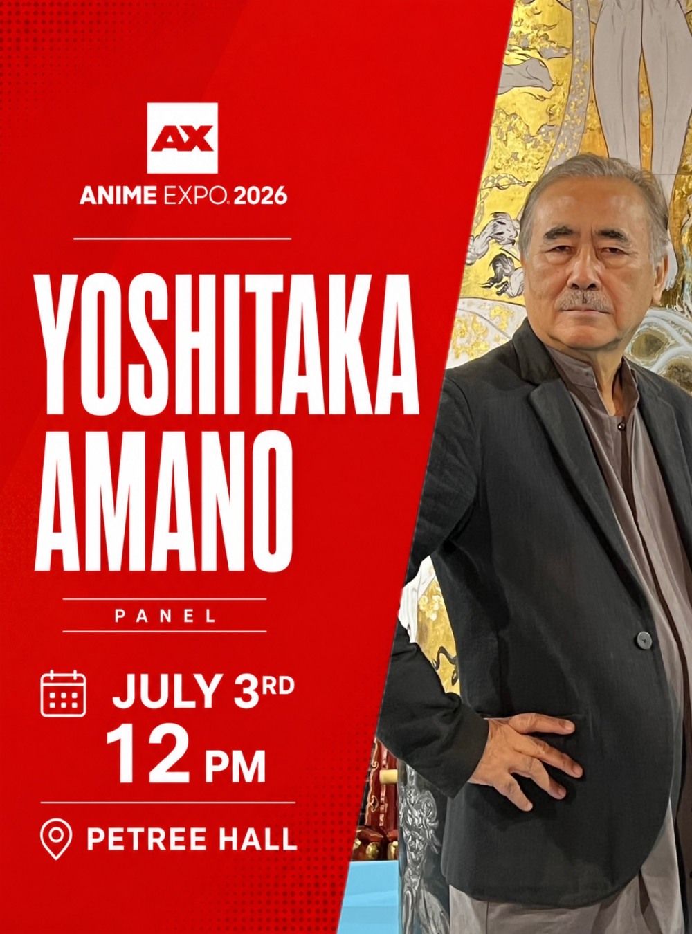 We're so excited to have the legendary Yoshitaka Amano at AX 2026
