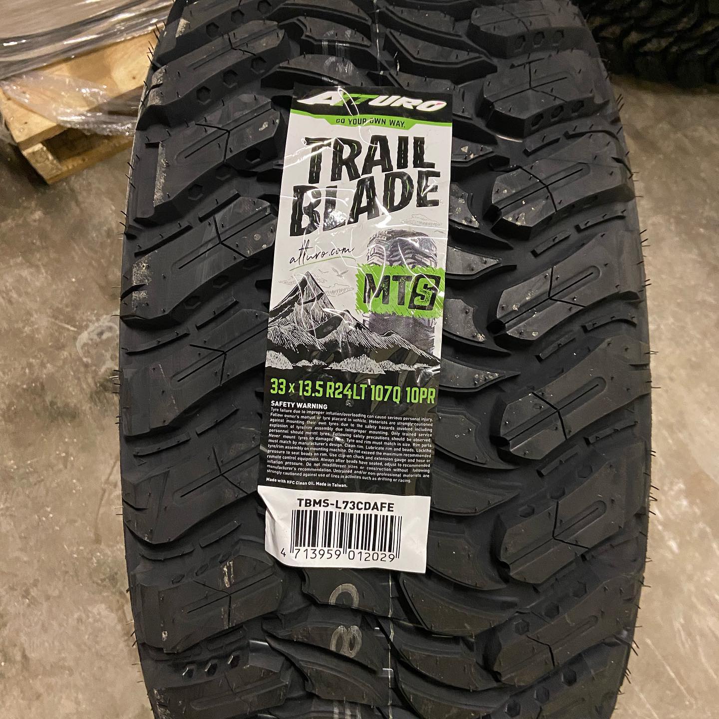 4 Atturo Trail Blade MTS Tires – LT 33X13.50R24 Load E 10-Ply – Mud Terrain