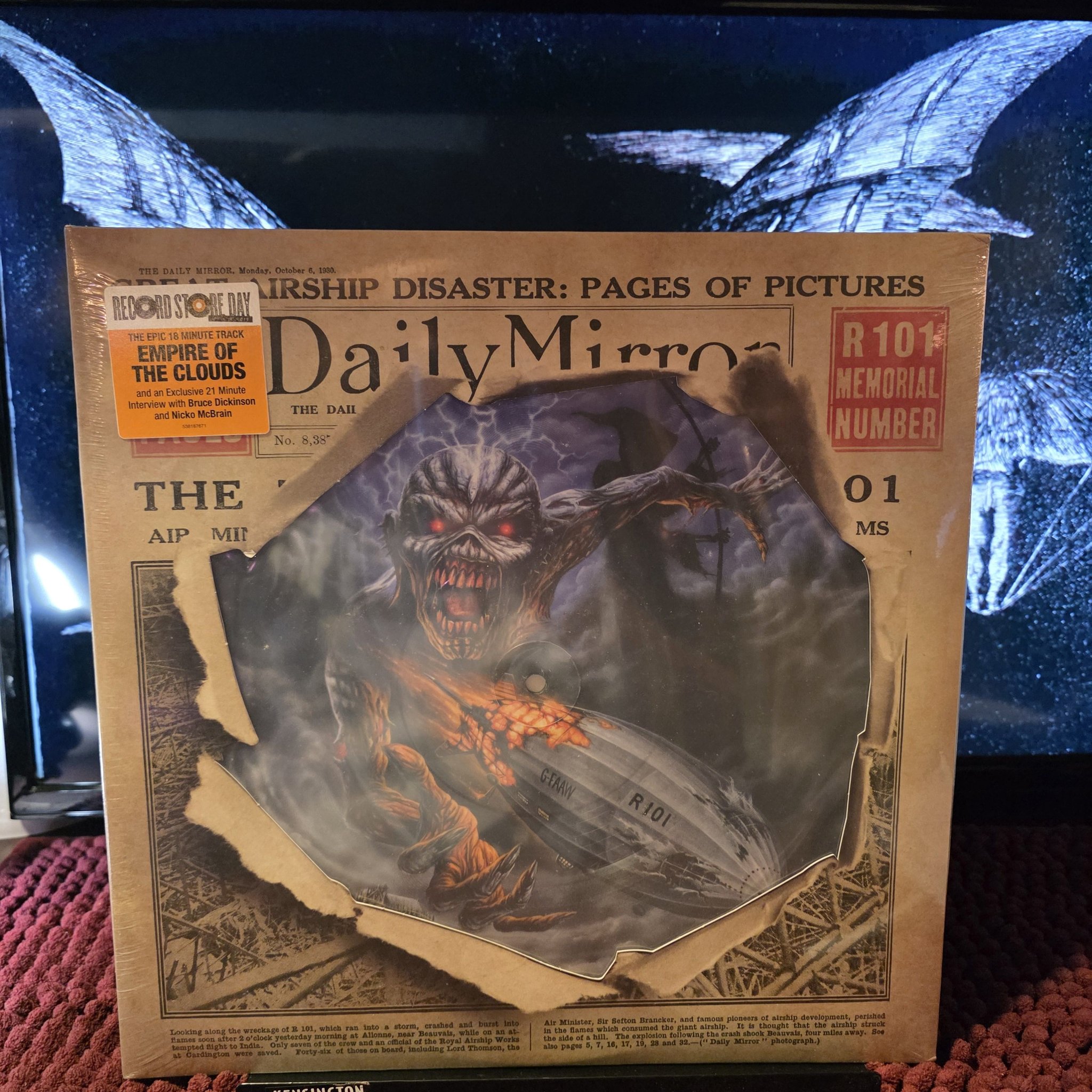 Iron Maiden Empire of the Clouds vinyl record