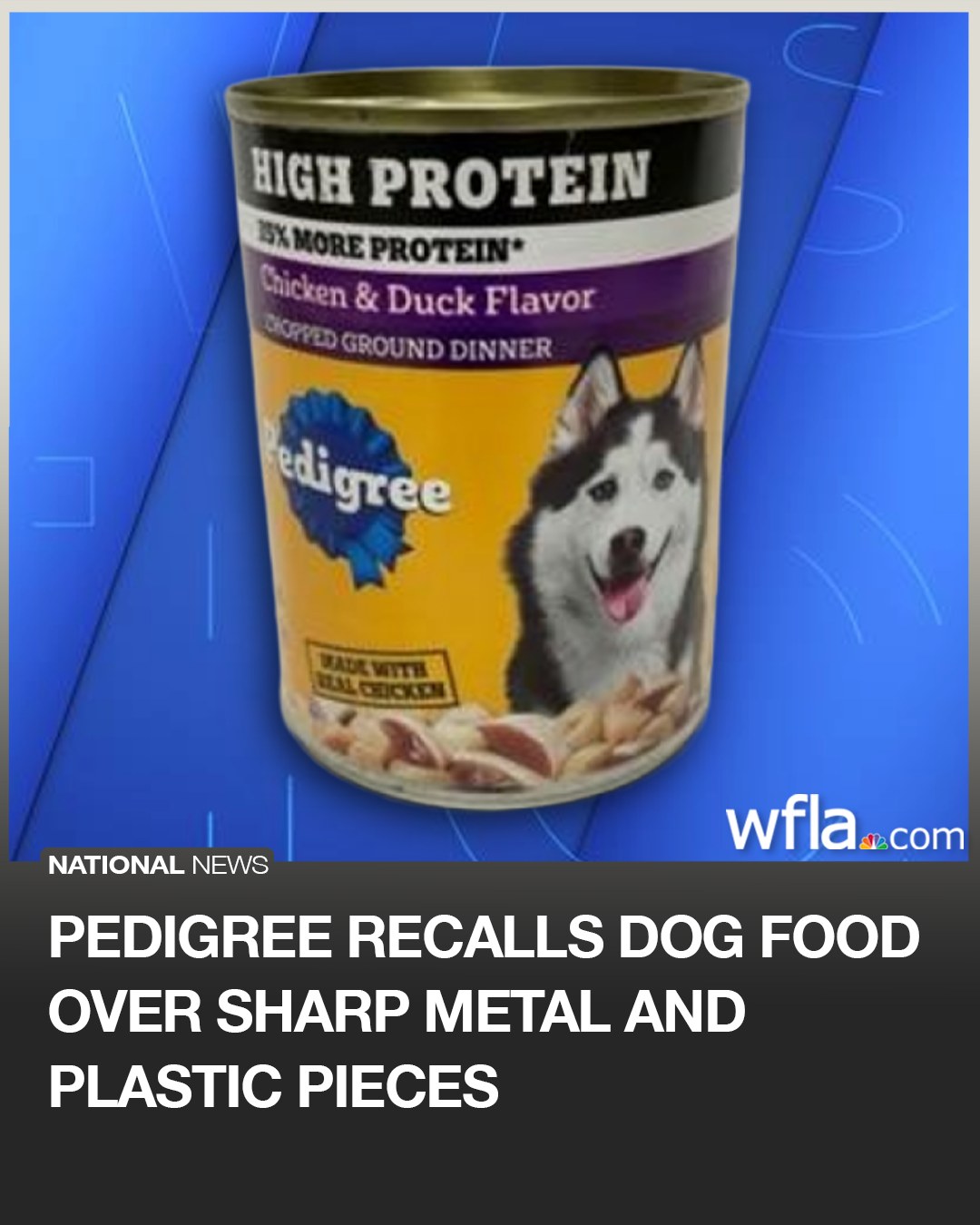 WFLA - RECALL | Mars Petcare has recalled two lots of Pedigree
