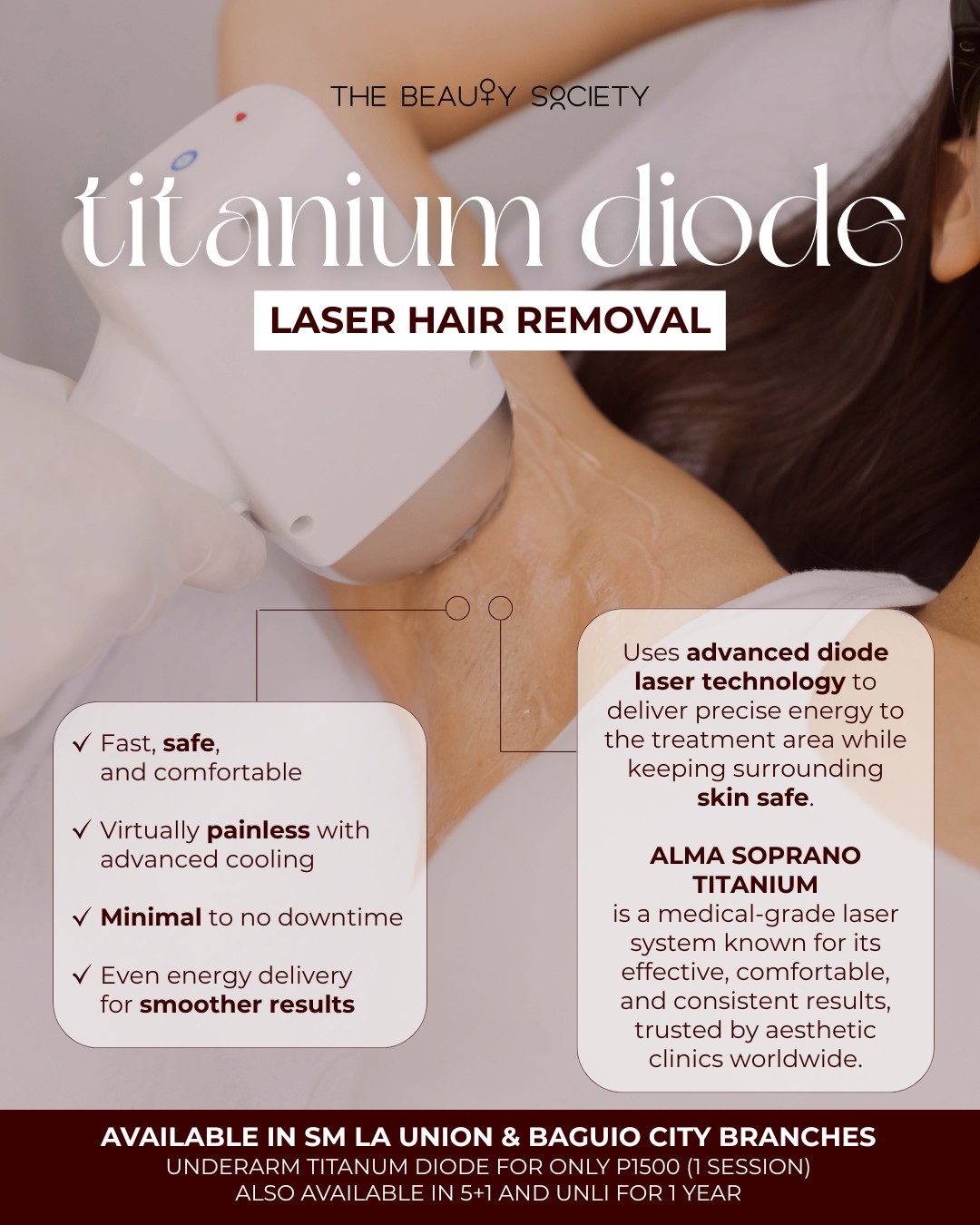Our Titanium Diode Laser Hair Removal... - The Beauty Society | Facebook