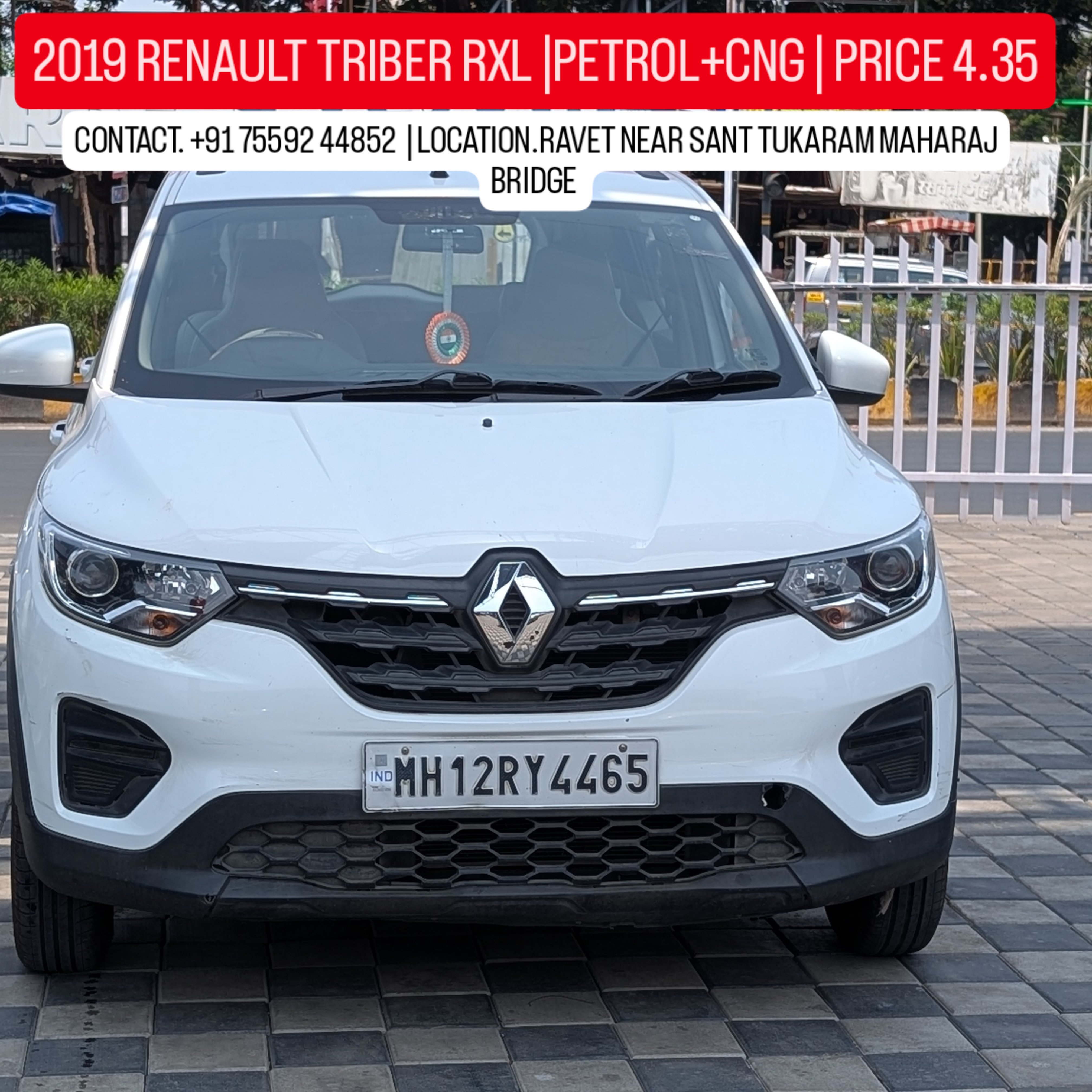 RENAULT TRIBER RXL PETROL + CNG OUTSIDE FIT 25 sep 2019 FIRST