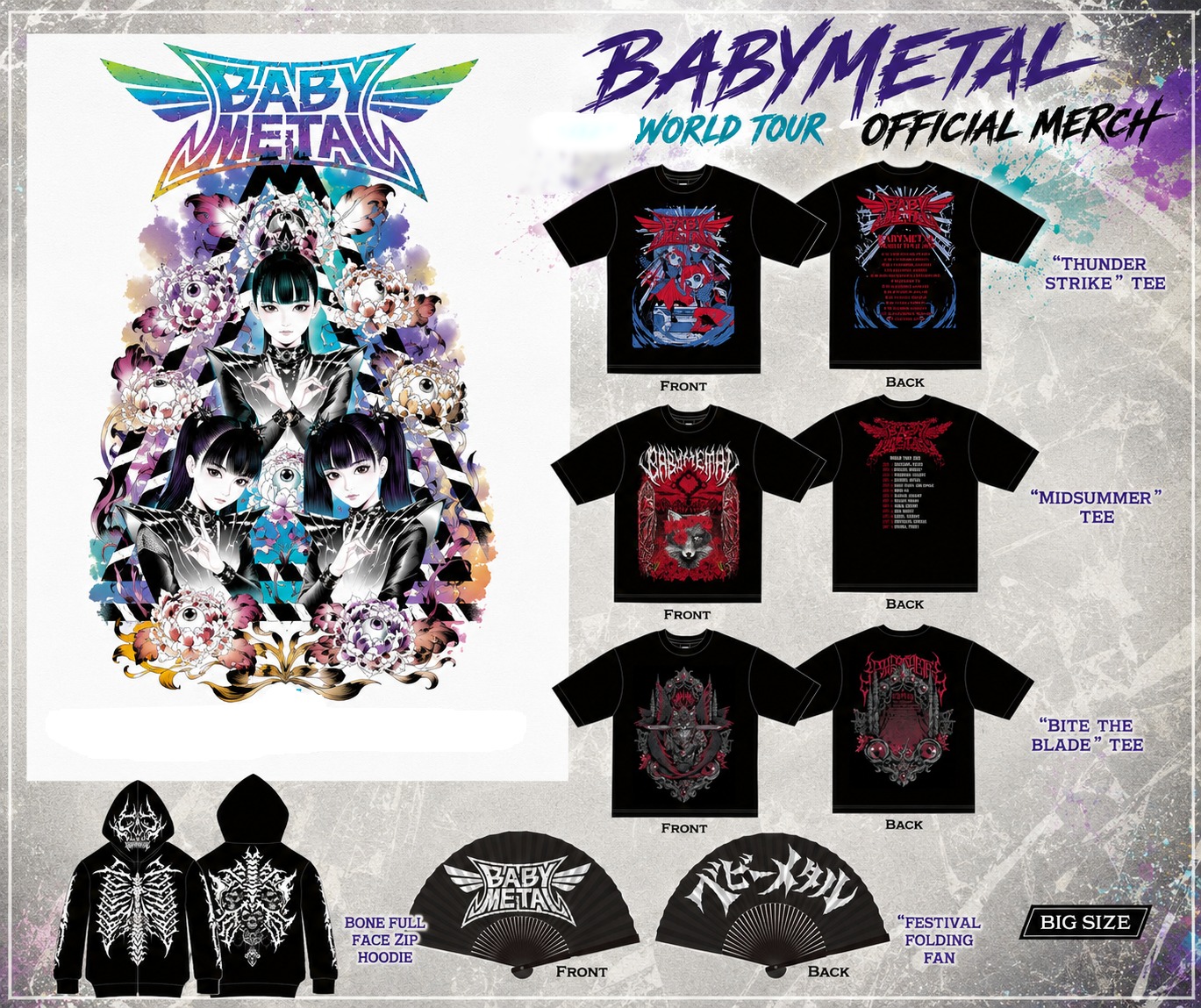 Babymetal - BABYMETAL anuncia su mercancía para este tour 2026