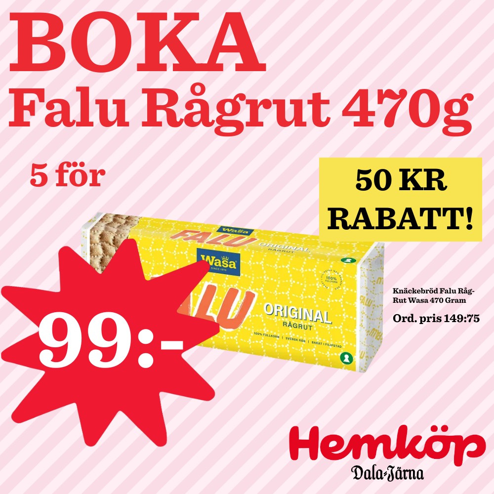 Bokningen avslutad ... - Hemköp Dala-Järna | Facebook