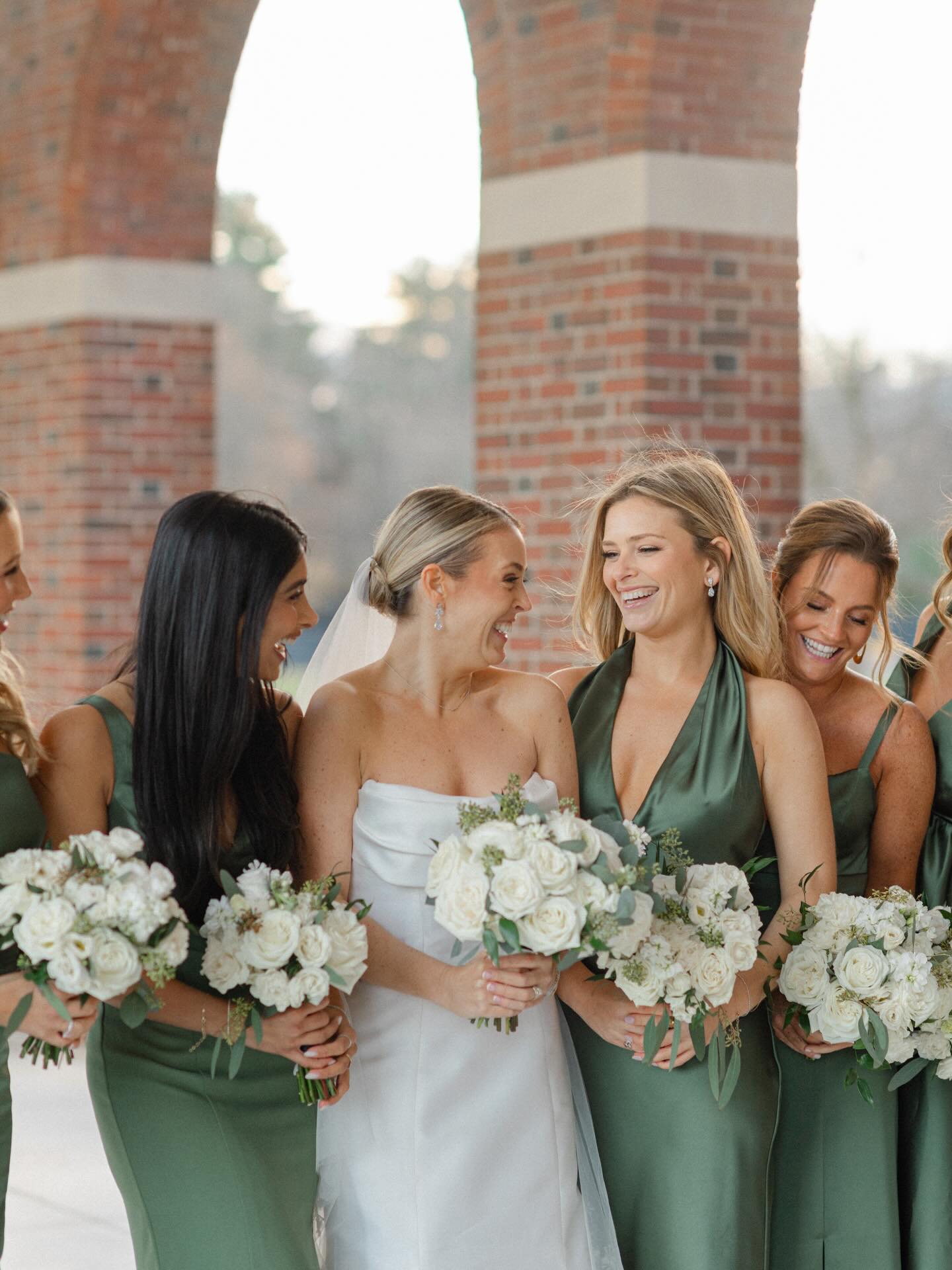what does green bridesmaid dresses mean There's just something about bridesmaids in green… We are loving how this color has become such a standout choice for weddings. It feels fresh, modern, and effortlessly elegant all at once. From Size:XL 17-17.5 ( 34/35) FALL 25 Heavy Embroidered Chiffon Dress