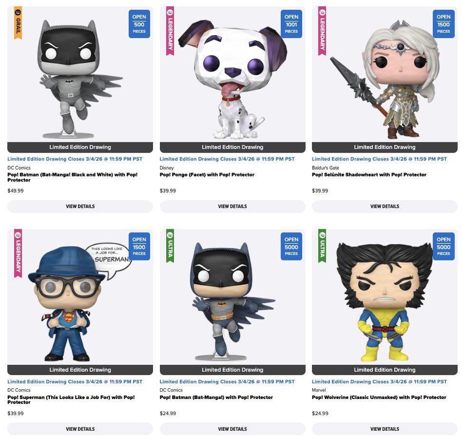 The Limited Edition Drawing for the ECCC 2026 Exclusive Funko Pop