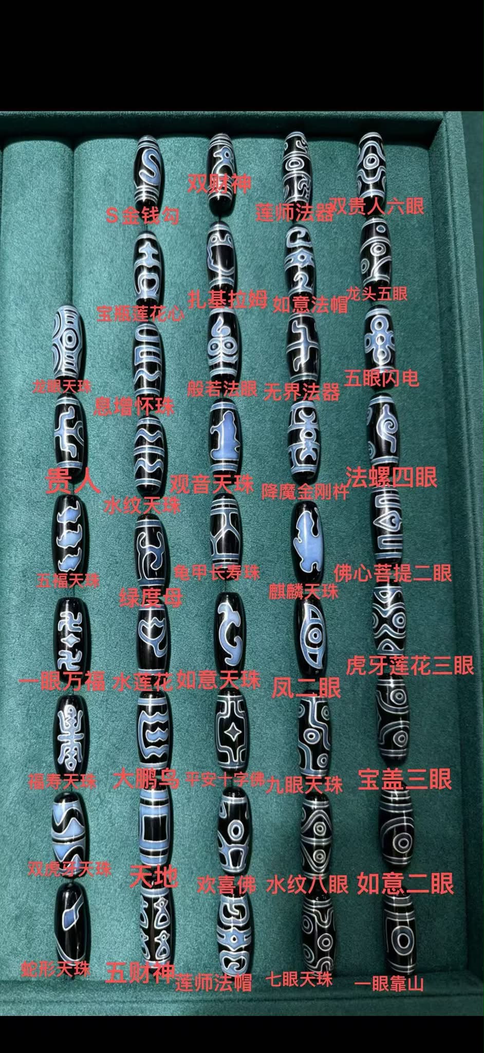 ·第一列｜。 结缘价💰RM60一个可选图腾1、龙眼天珠——龙头纹饰，气场拉