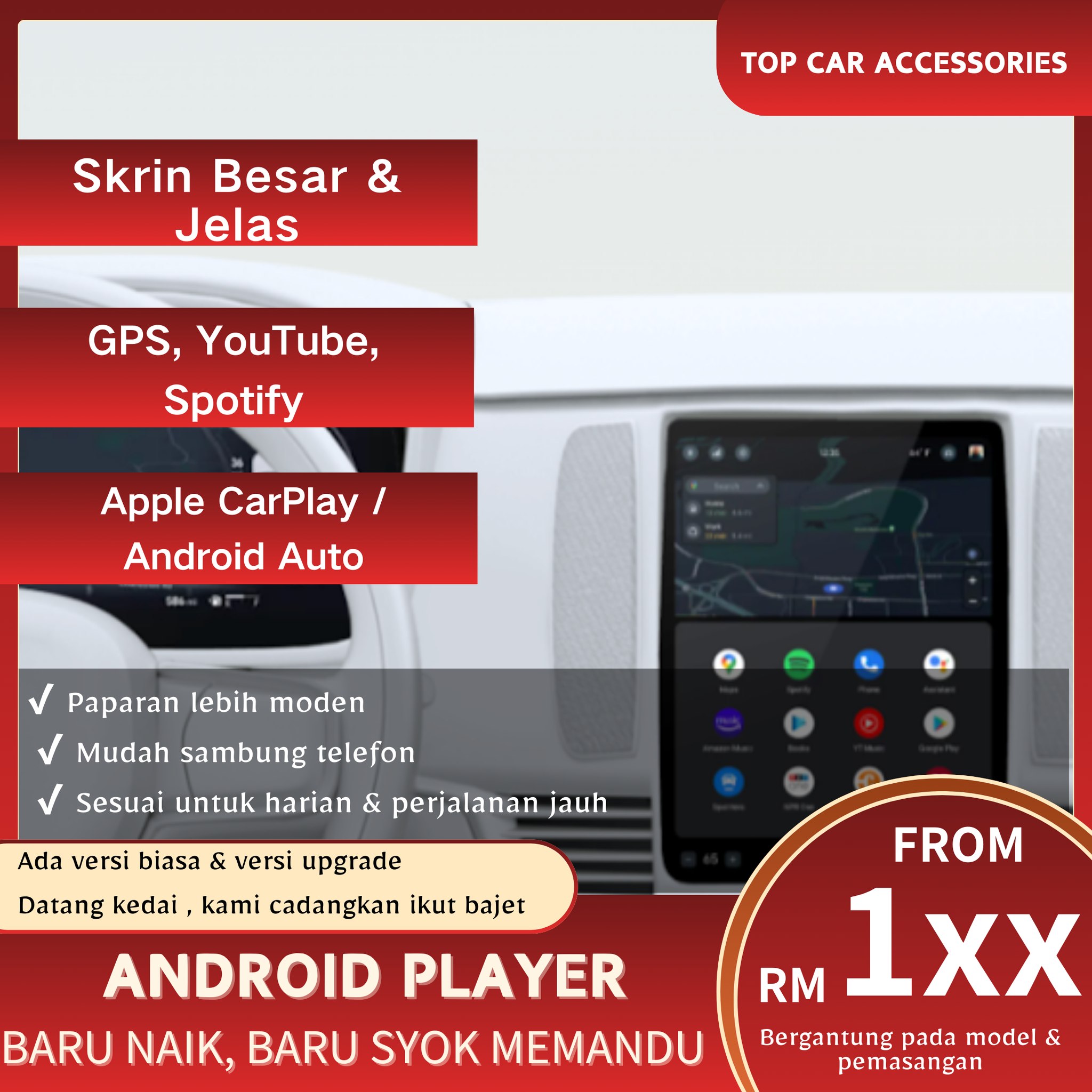 Top - 🎵 Full Set Audio Upgrade – Android Player + Speaker Power Set! 🚘🔊 ...