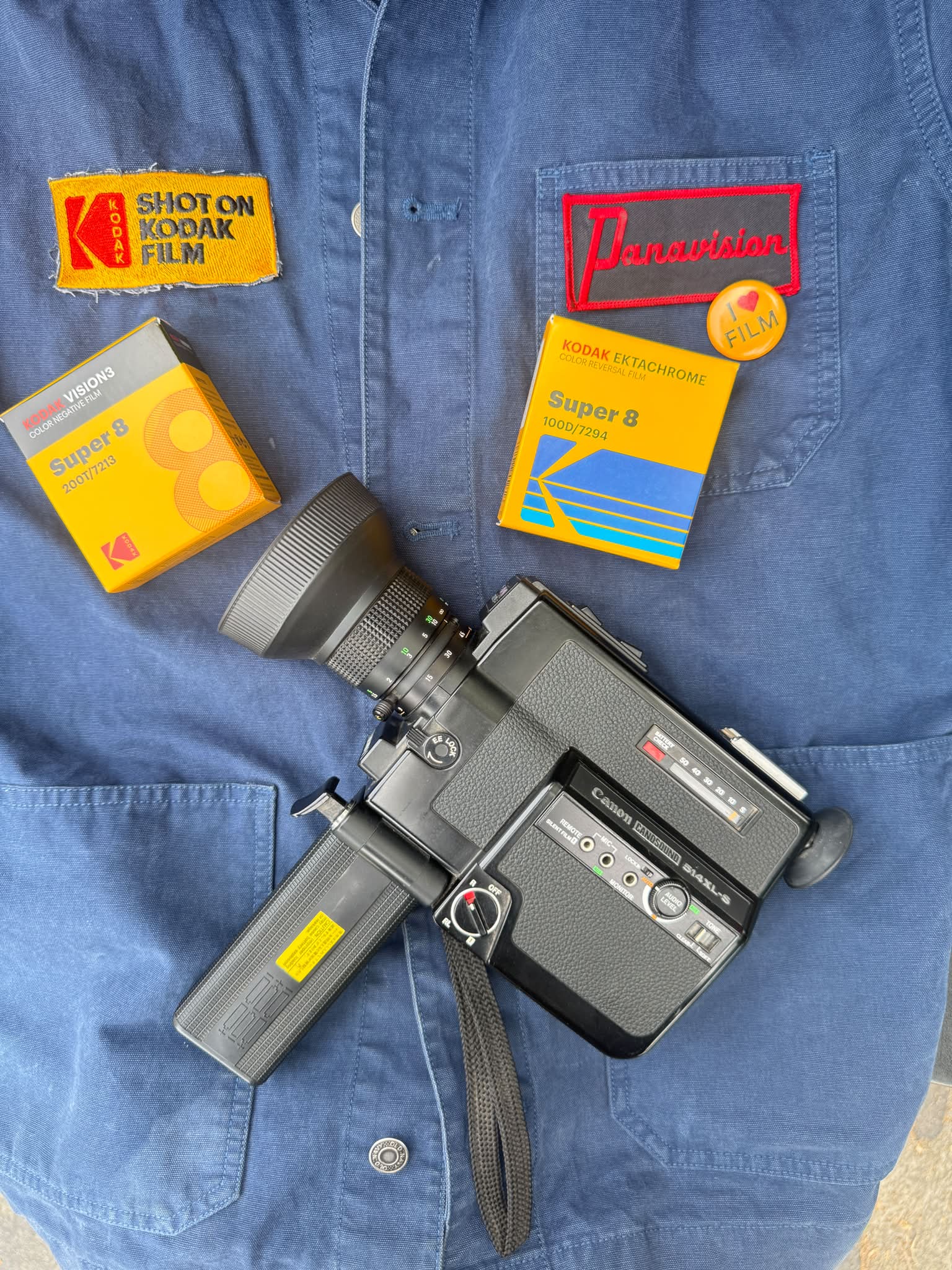 This is a video showing a Canon 514 XL-S Super8 film camera that