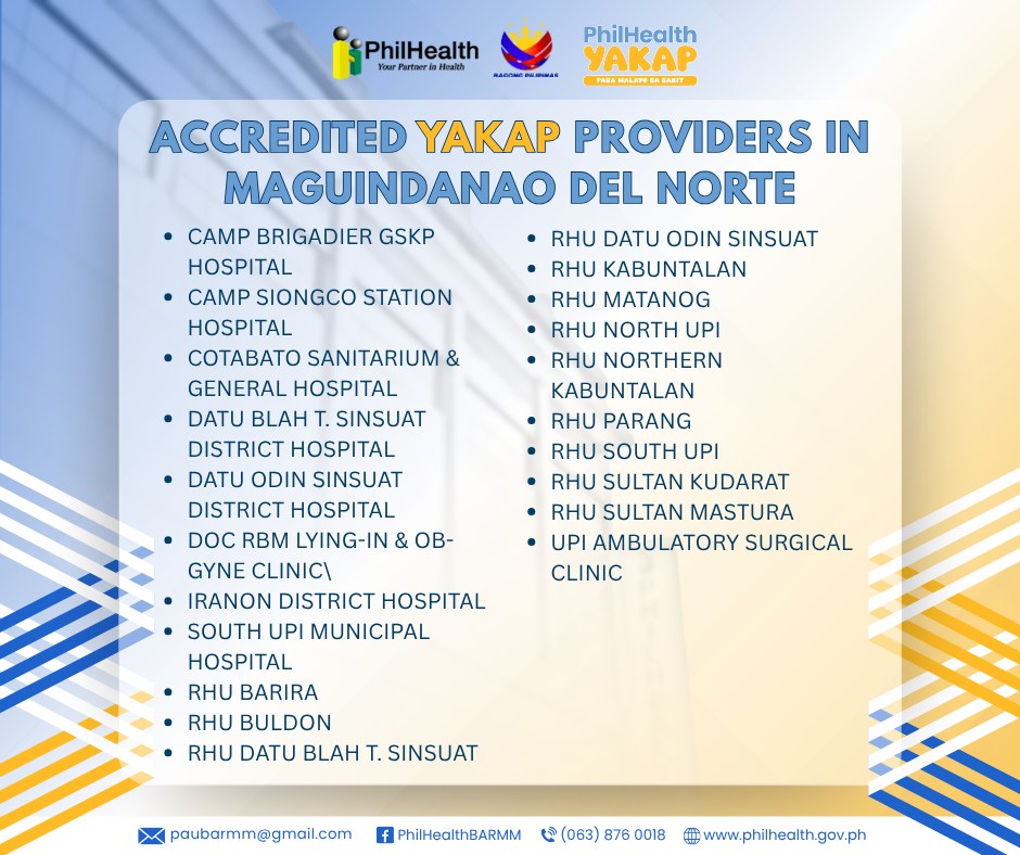 PhilHealth - Official List of PhilHealth Yaman ng Kalusugan Program ...