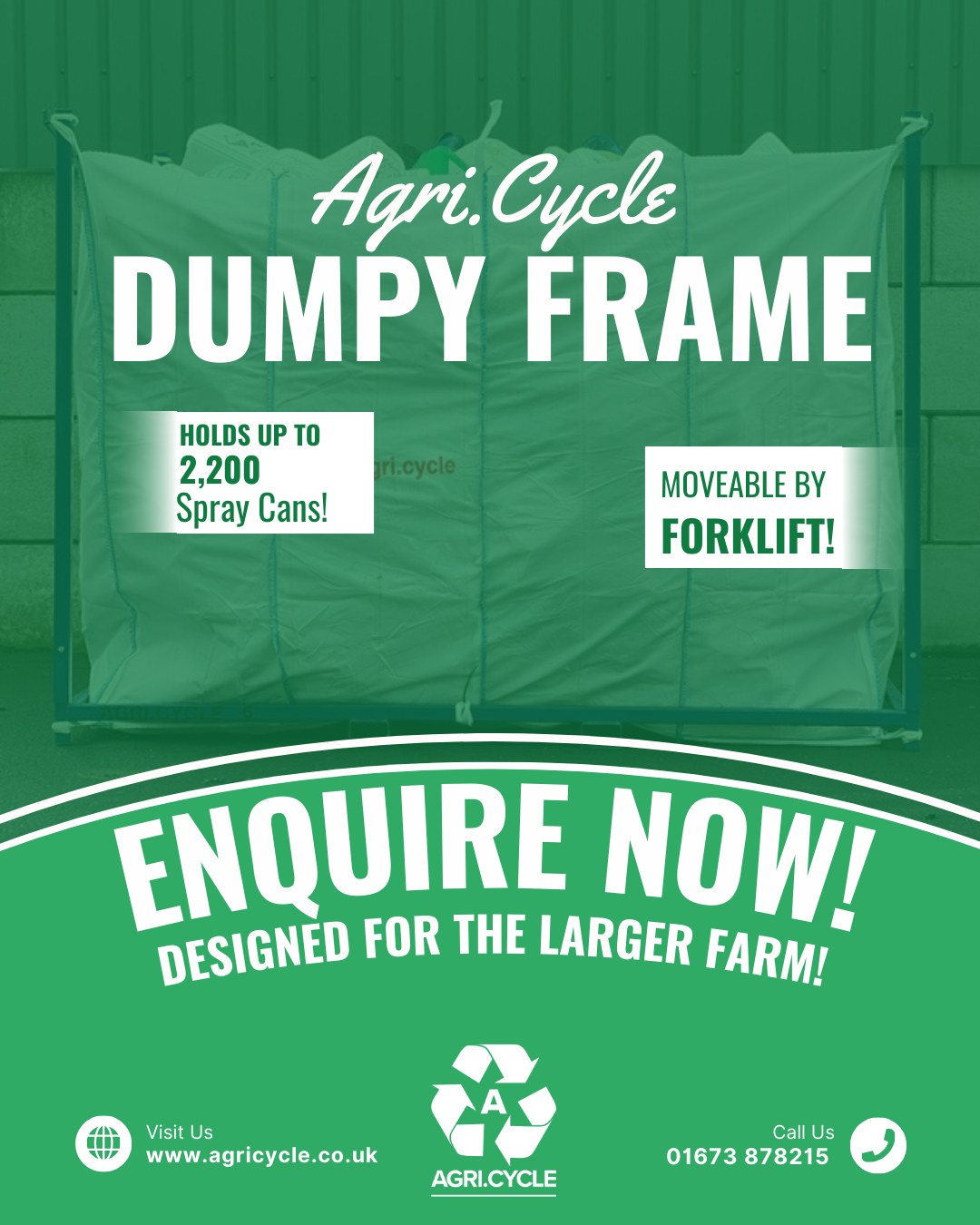 Agri.Cycle - Built for Larger Farms Our Dumpy Frame is designed for ...