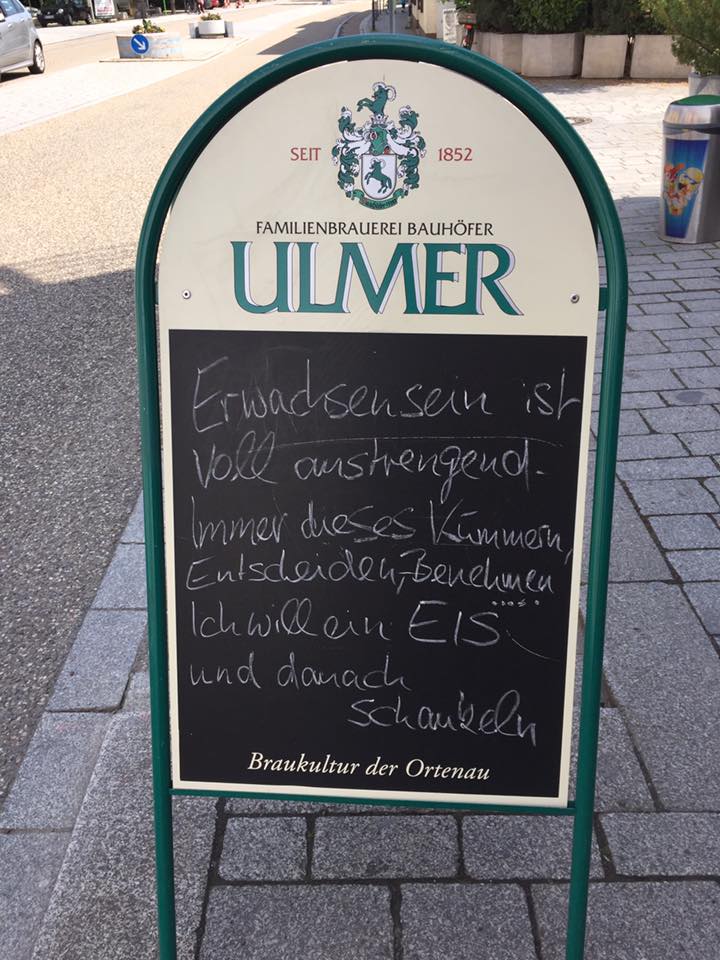 Diese Tafel In Renchen Sag Die Wahrheit Buon Gelato Eiscafe