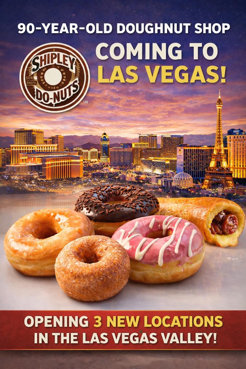 🍩 A Texas donut icon is heading north. Shipley Do-nuts is