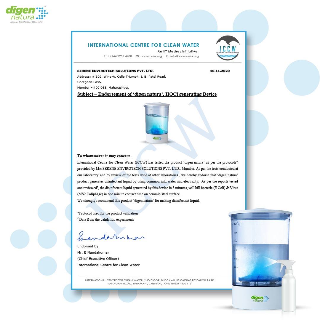 digen natura - digen natura disinfectant generator produces sanitizing ...